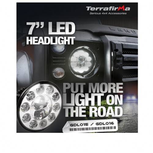 Duo-lux 7" Led Headlight (Single) LHD