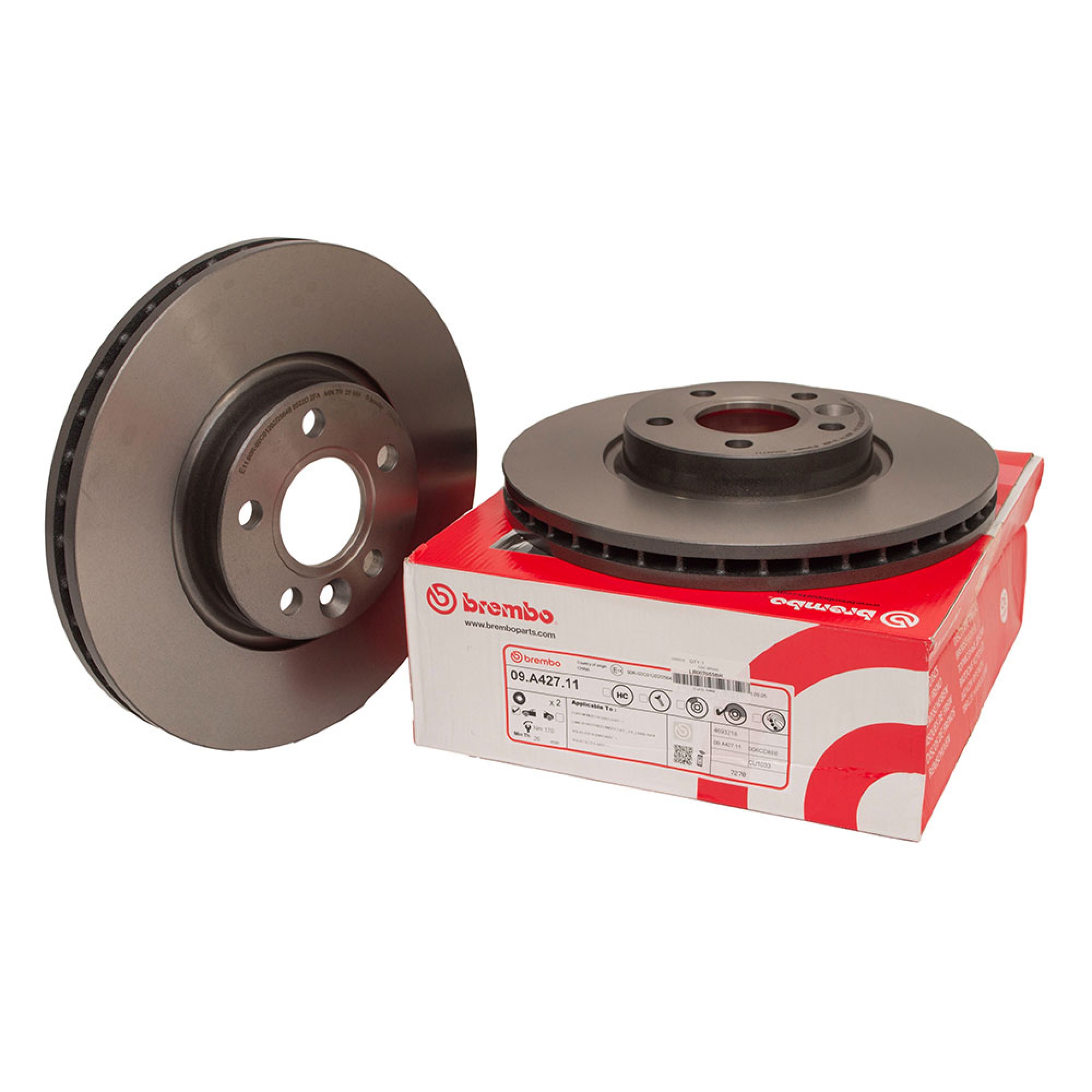 LR007055BR - Brembo Front Brake Disc Freelander 2 and Evoque