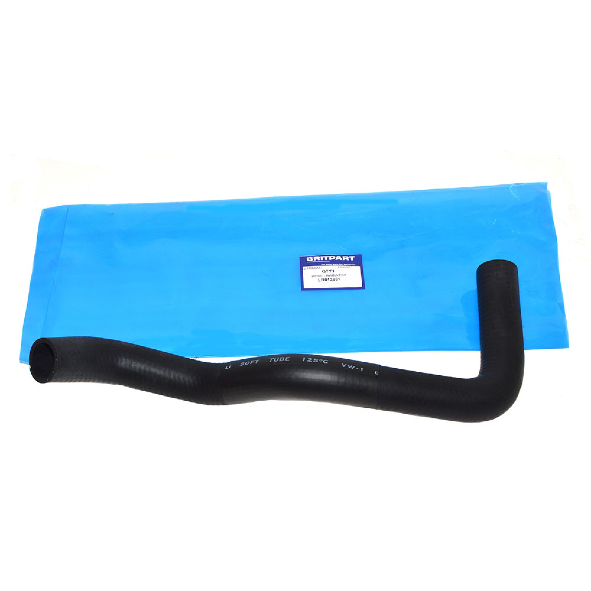 LR013681 - Radiator Top Hose 5.0L V8 Petrol with Clips