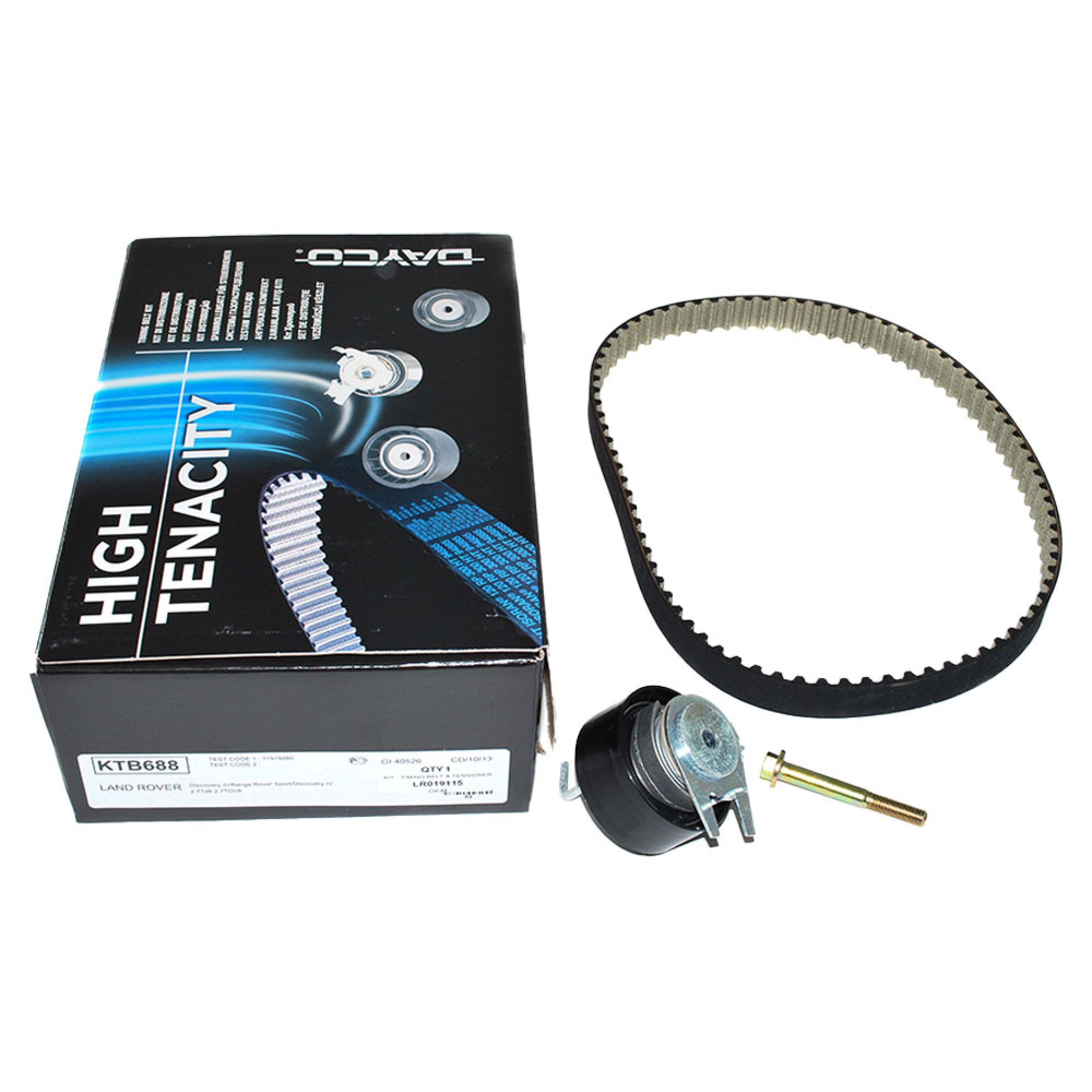 LR019115 - Dayco Rear Timing Belt Kit TD6 2.7 Diesel from 7A000001