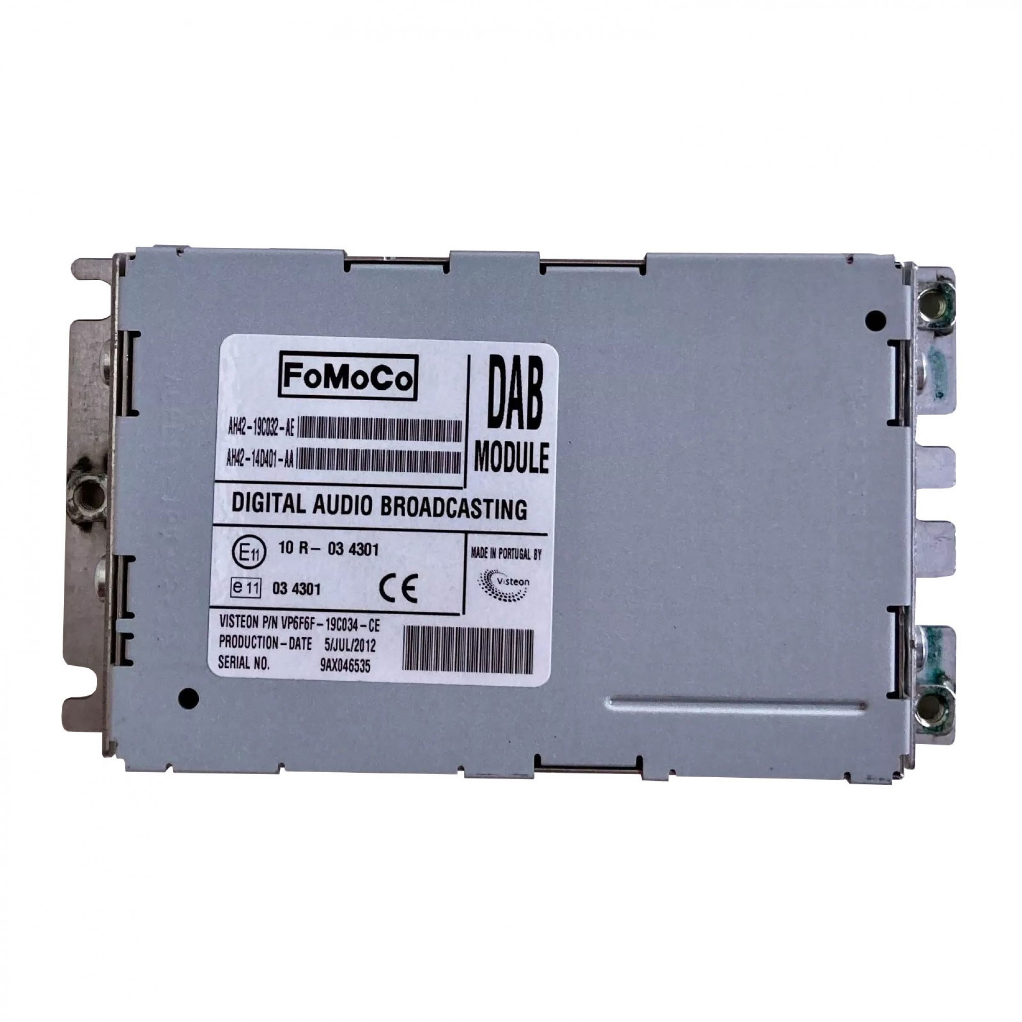 LR019261 - Genuine Receiver Dab Radio