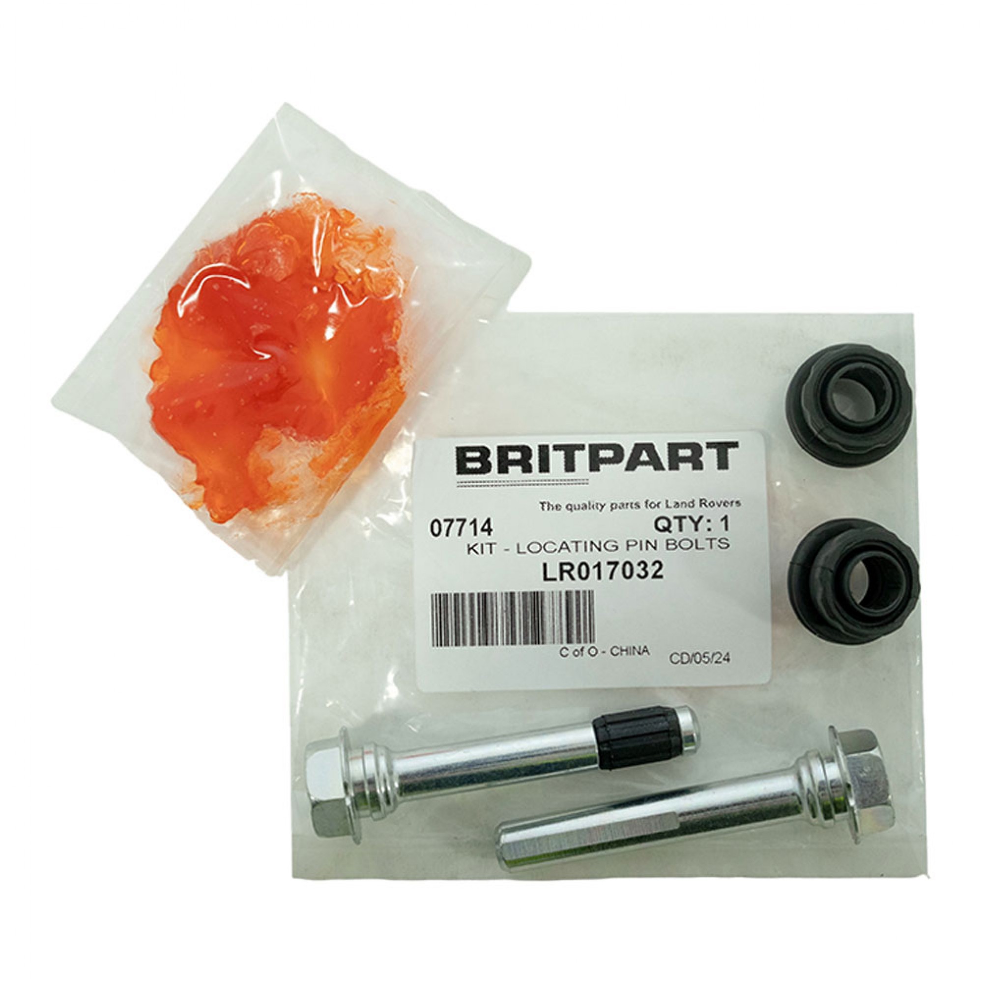 LR017032 - Rear Caliper Guide Pin and Boot Kit