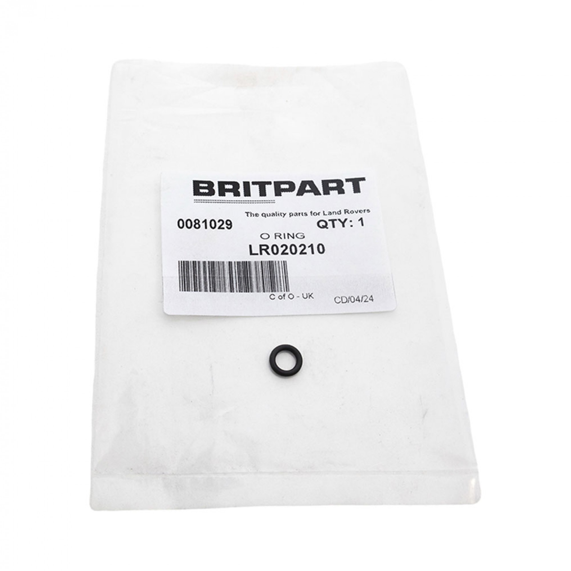 LR020210 - Genuine Steering Rack O Ring 6 mm