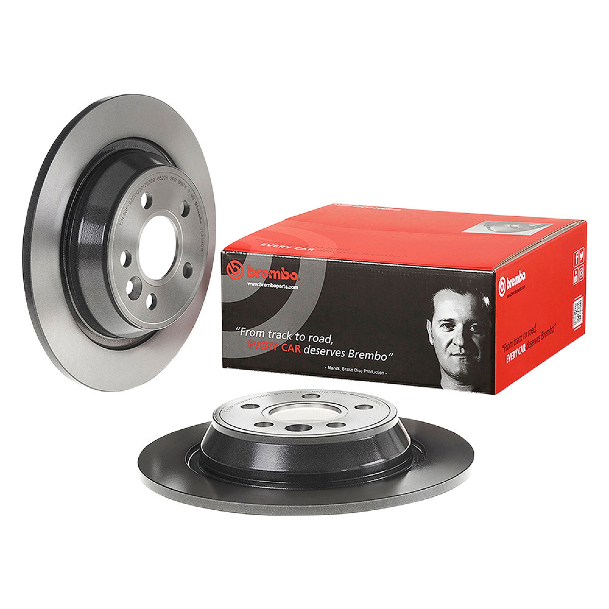 LR027123BR - Brembo Rear Brake Disc Evoque