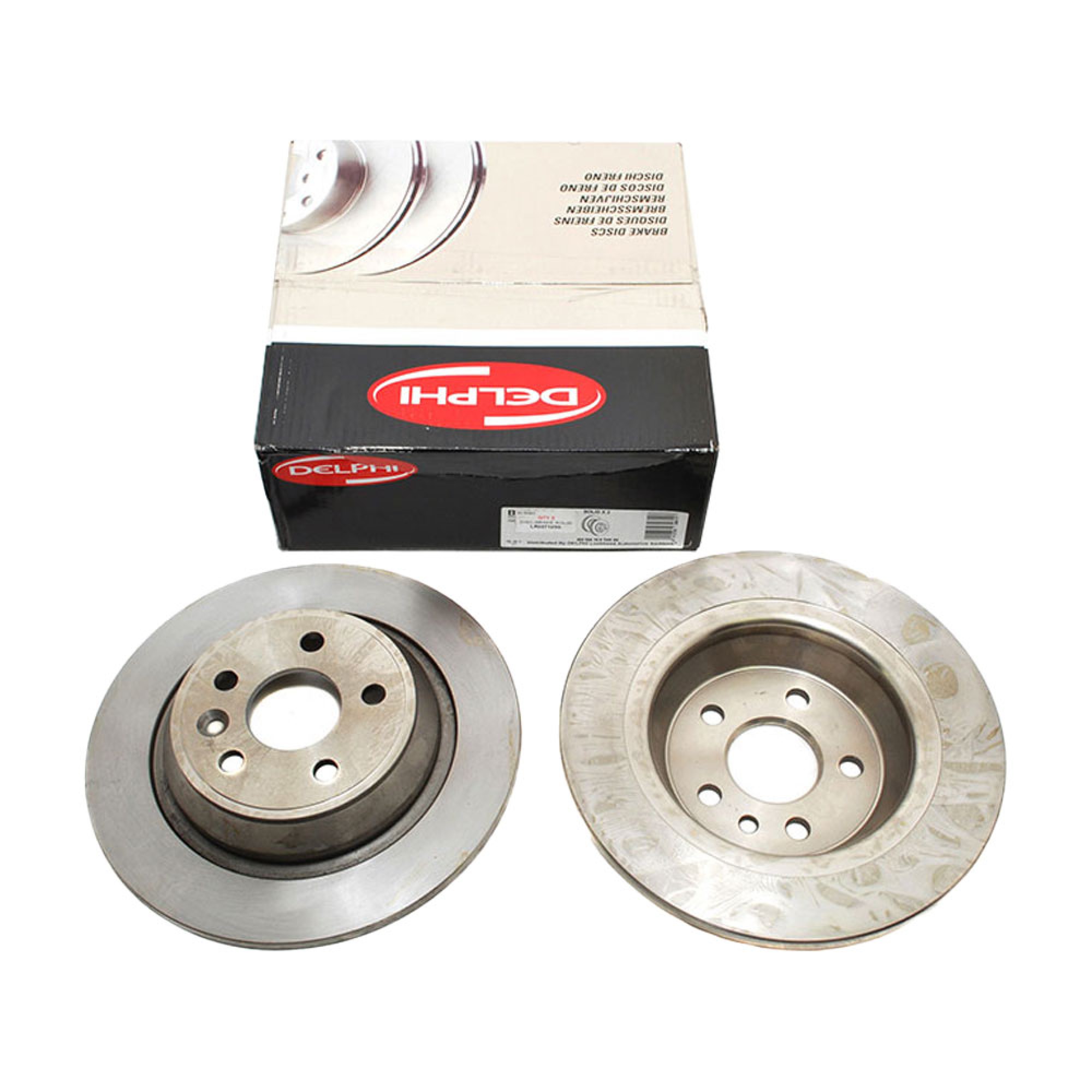 LR027123D - Delphi Rear Brake Discs (Pair) Evoque