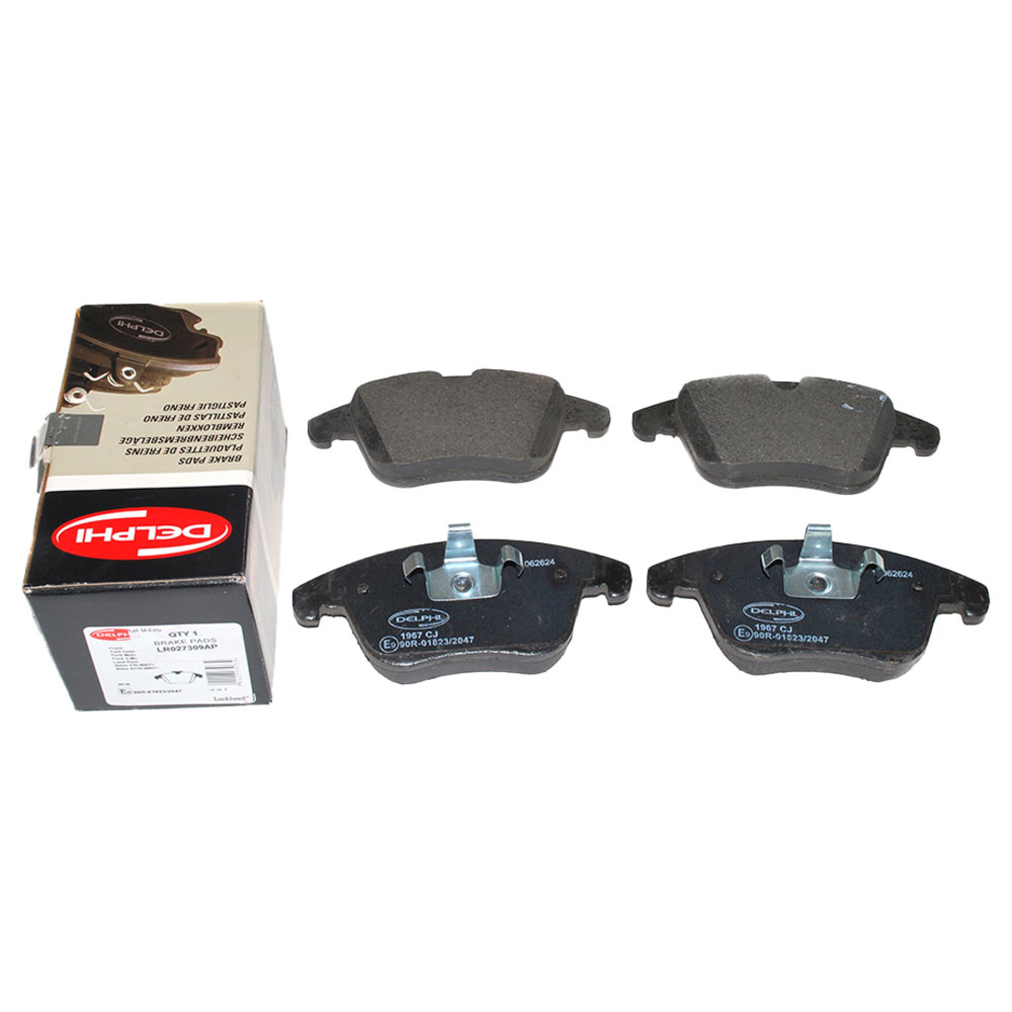 LR027309AP - Delphi Evoque Front Brake Pad Set with 16" Discs
