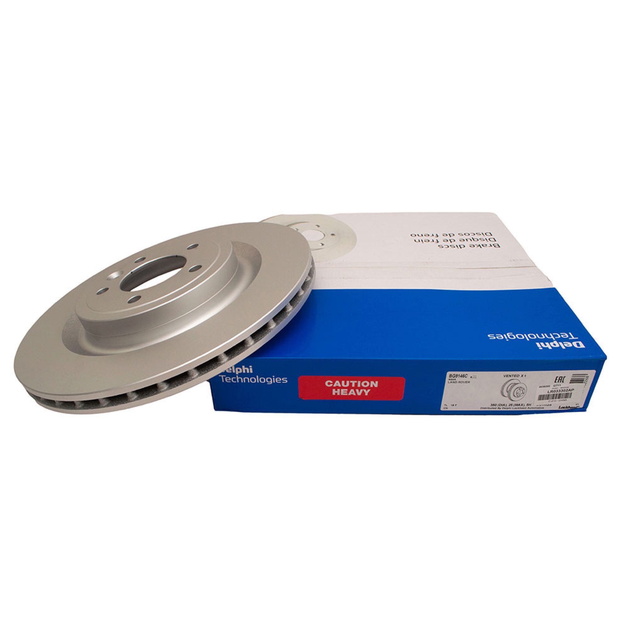 LR033302AP - Delphi Brake Disc LH Or RH Rear from EA000001 Subject to Vin