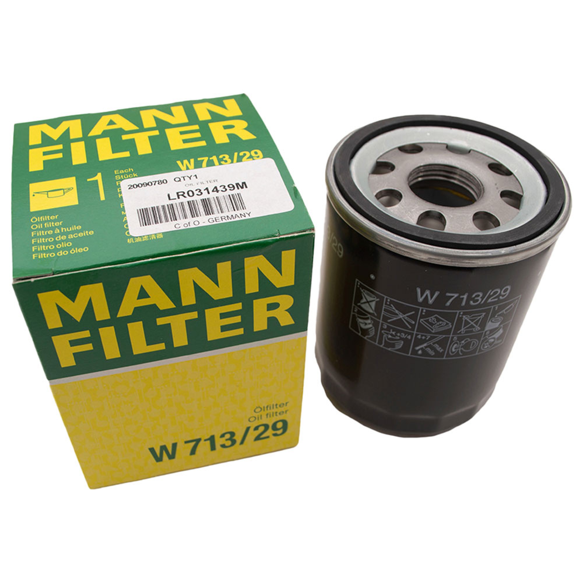 LR031439M - Mann Oil Filter V8 4.4 and 4.2 Petrol