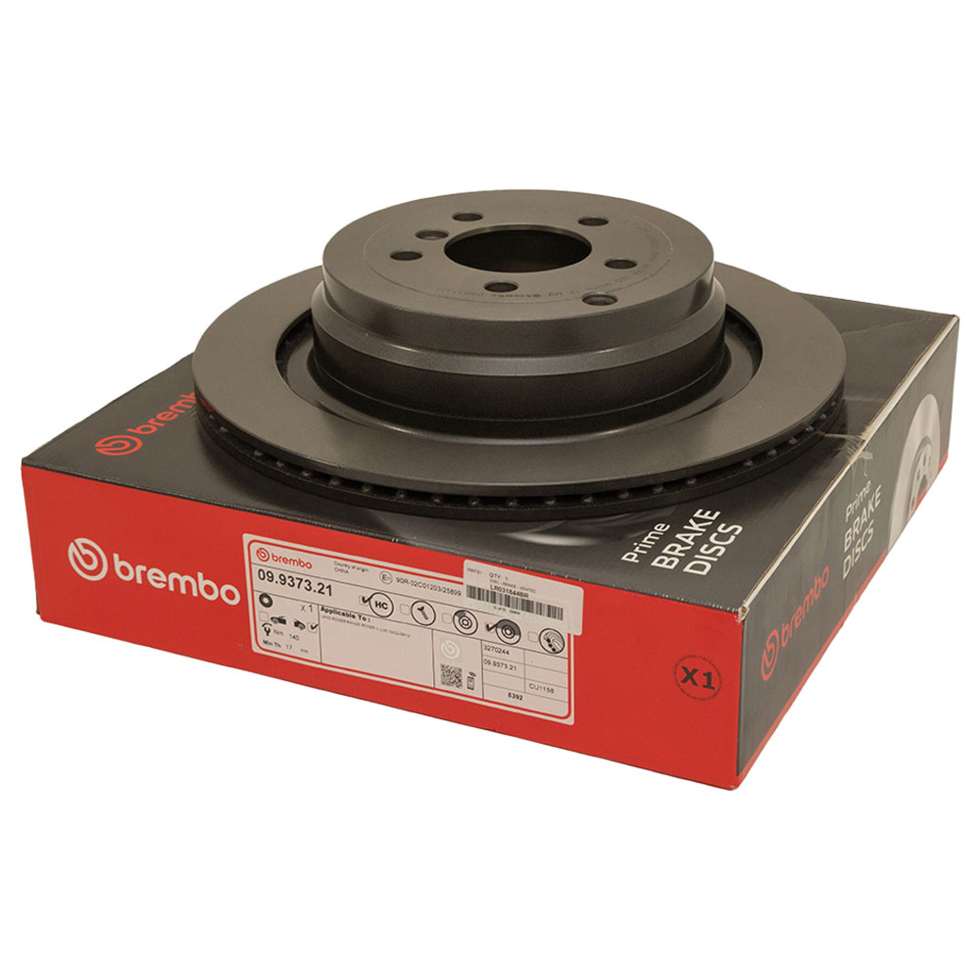 LR031844BR - Brembo Rear Brake Disc Range Rover 2002 to 2009