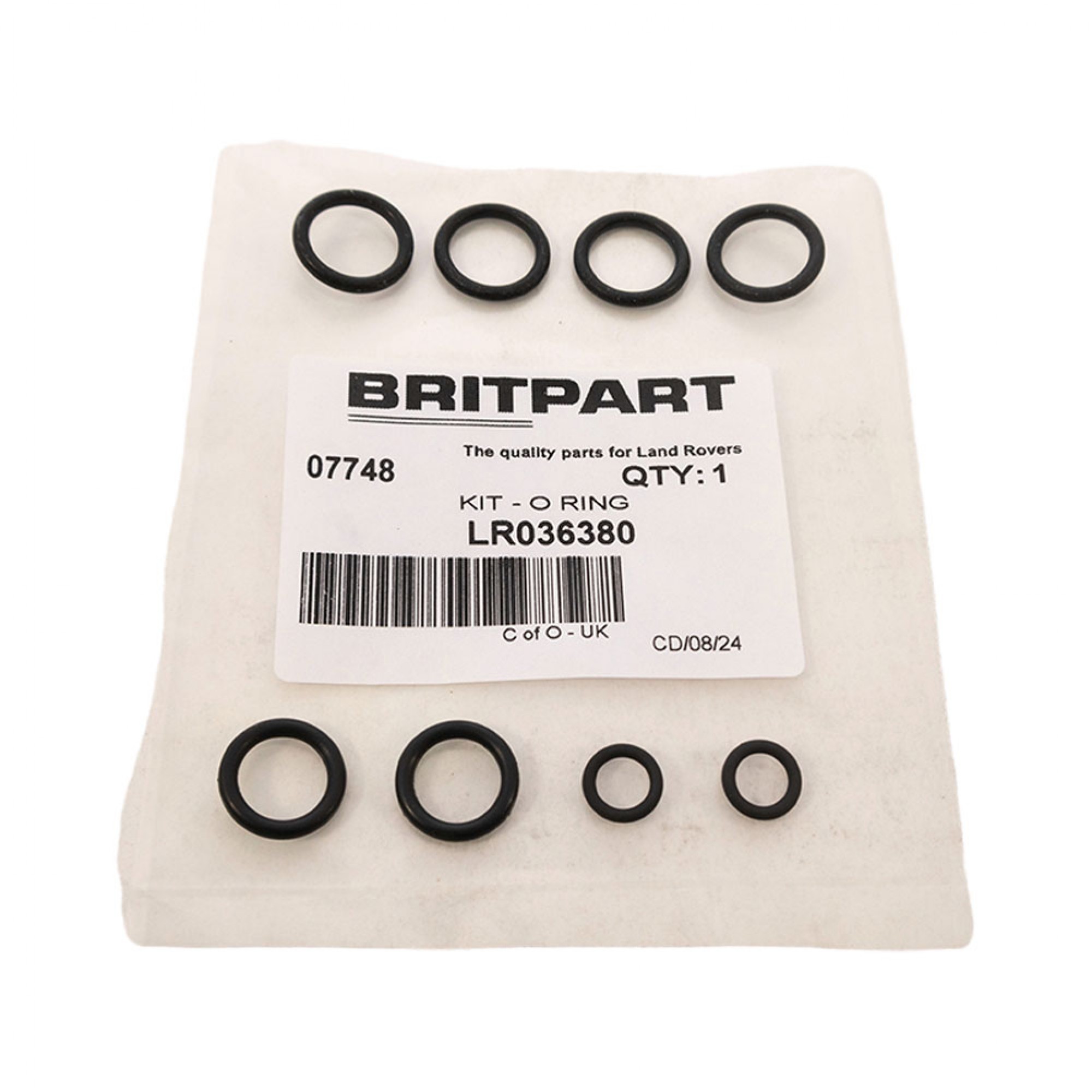 LR036380 - O Ring Kit 8 Pieces for Evaporator Air Con