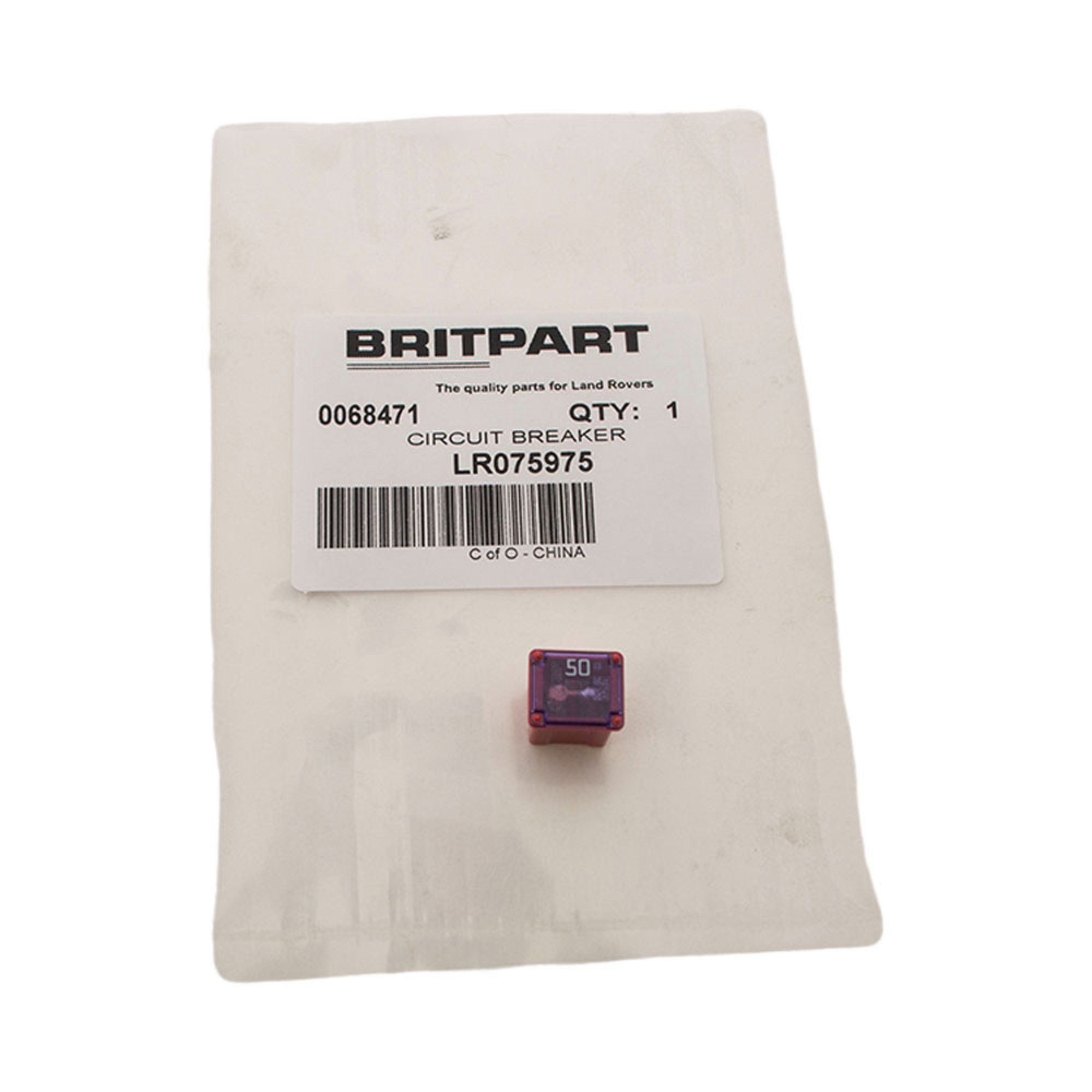 LR075975 - Circuit Breaker 50 Amp Red J Case