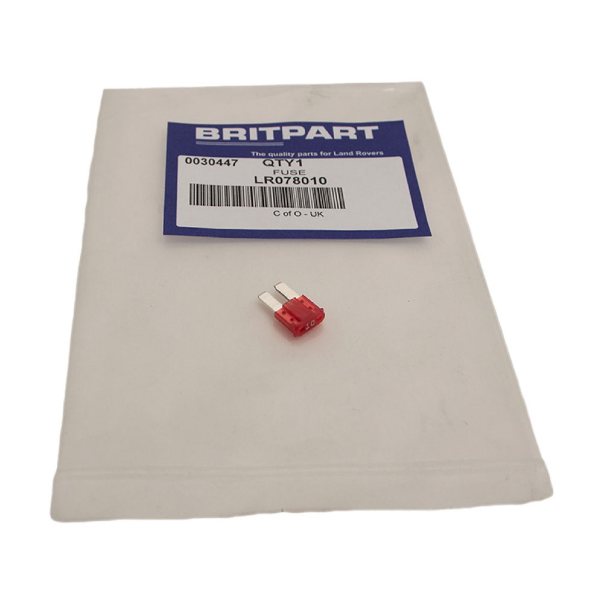 LR078010 - 10 Amp Micro Fuse Red