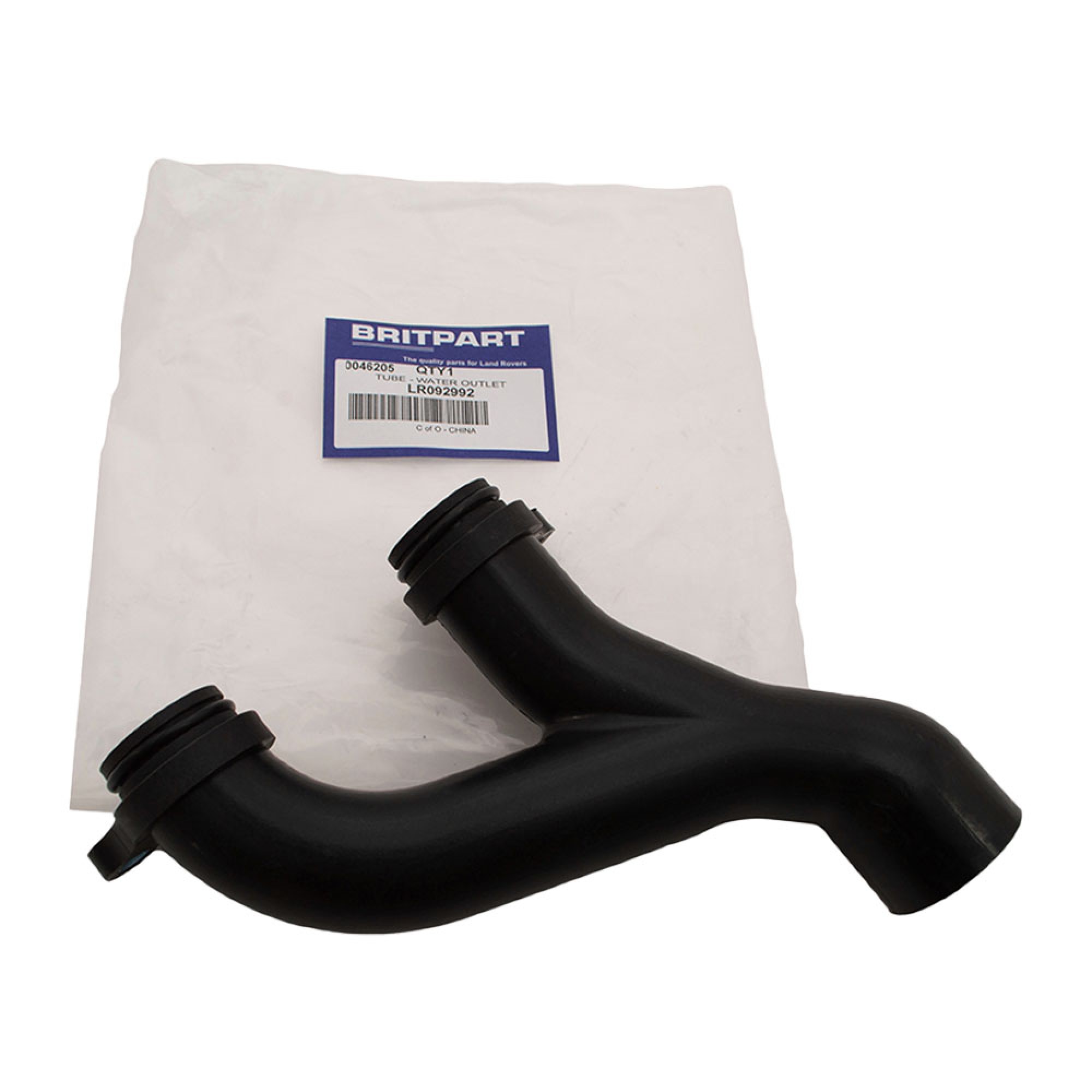 LR092992 - Thermostat Outlet Pipe to Cylinder Block