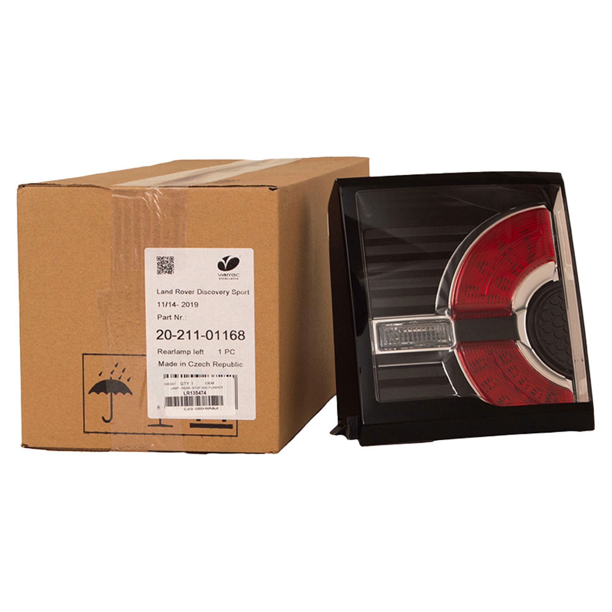 LR135474 - Rear LH Stop Tail Light from Chassis KH807499 to KH999999