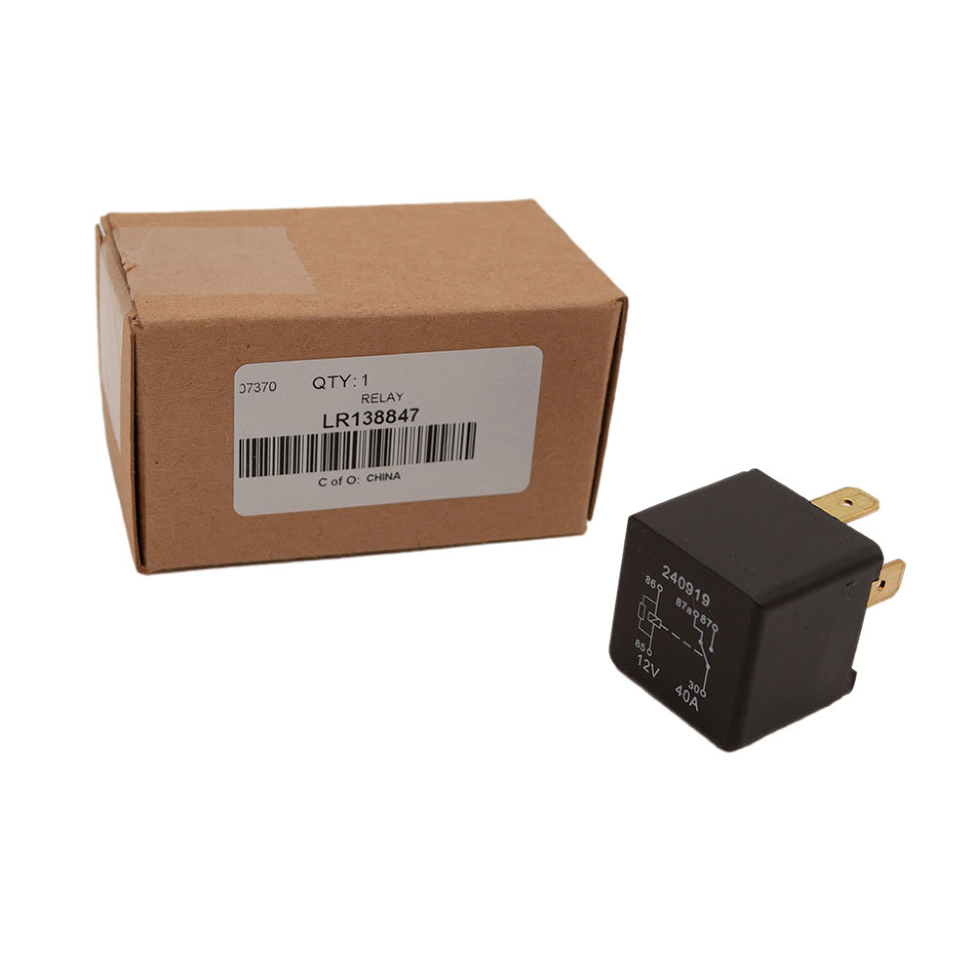 LR138847 - 5 Pin Mini Black Relay