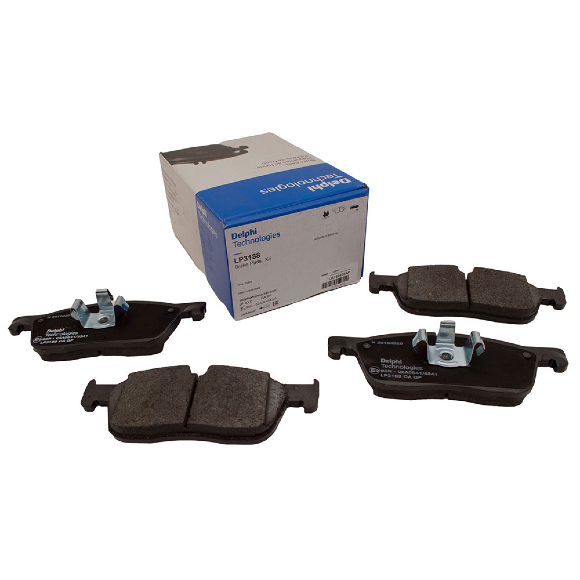LR160438AP - Delphi Front Brake Pads for Size 17 Disc