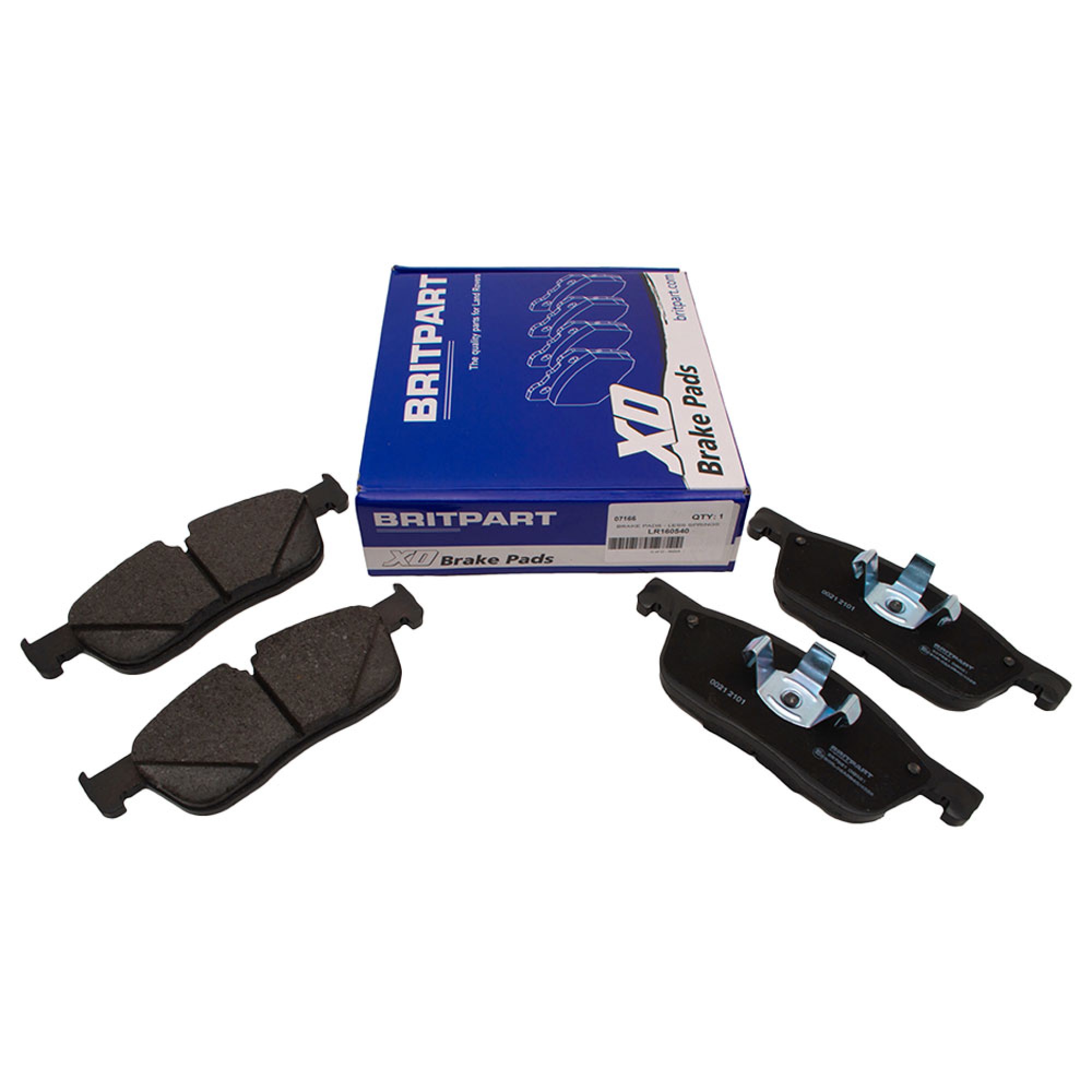 LR160540 - Britpart Xd Front Brake Pads - Less Springs from GH623527