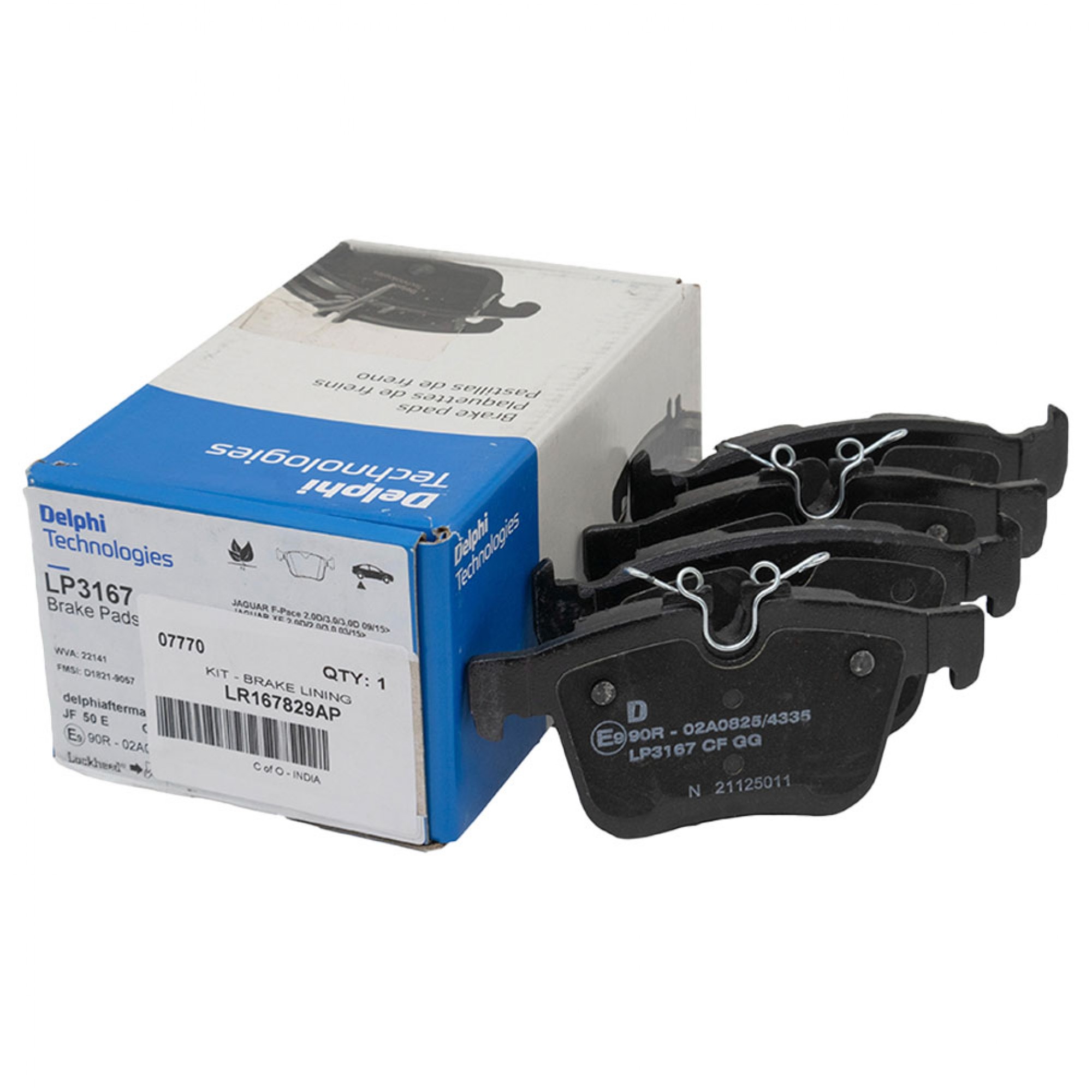 LR167829AP - Brake Pads Rear from NA338832 by Delphi