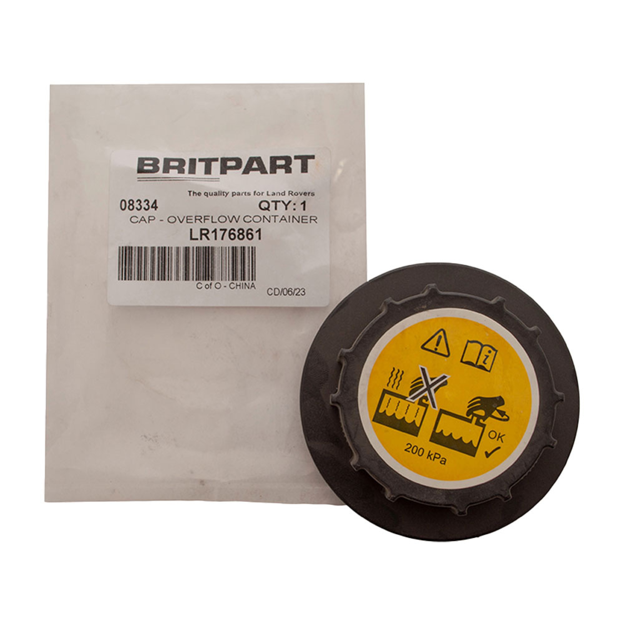 LR176861 - Cap - Overflow Container