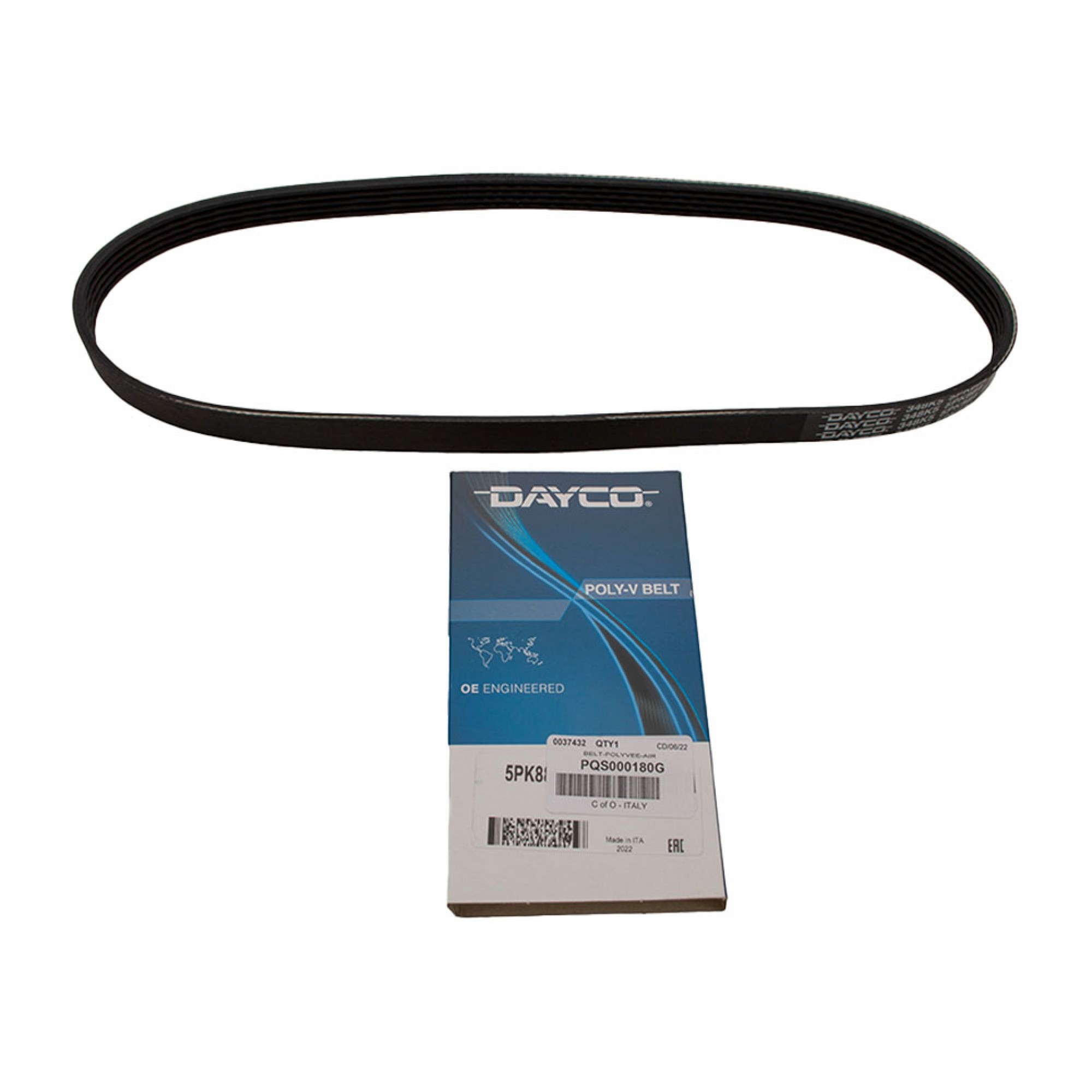 PQS000180G - Dayco Aircon Compressor Drive Belt TD4