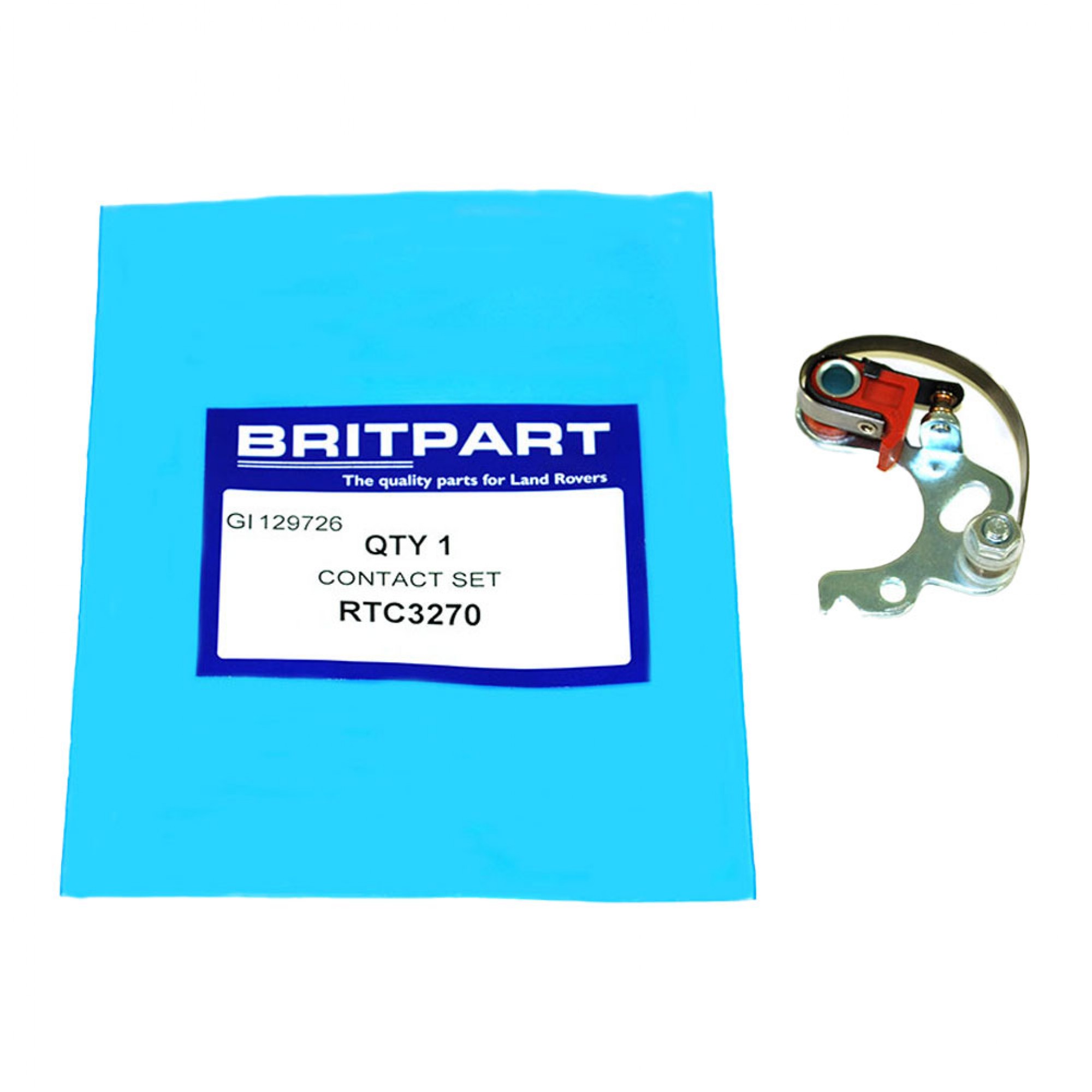 Contact Set for Lucas 25D Distributors to 1975 - RTC3270