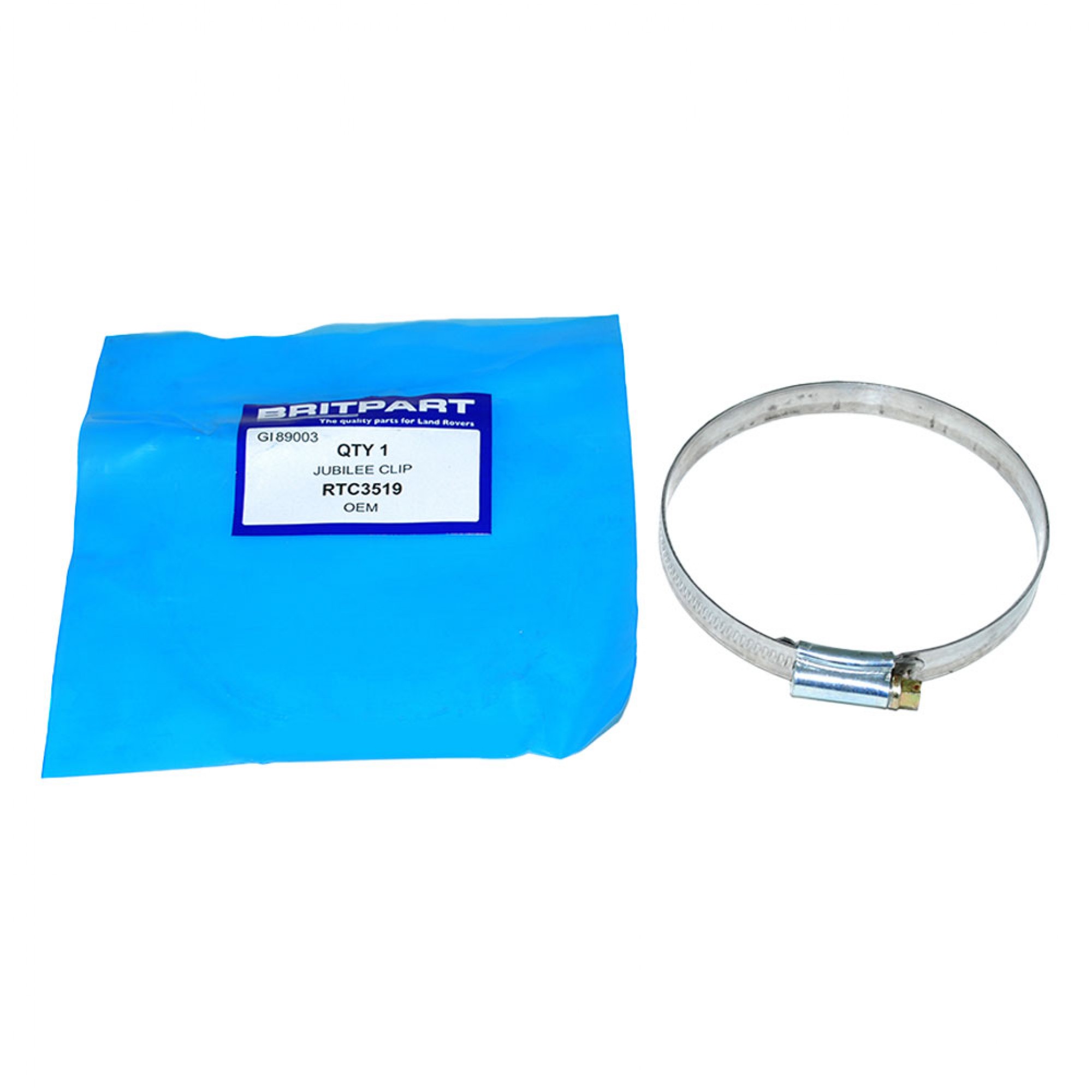 Jubilee Clip for Swivel Gaiter 90/110 and V8 Air Intake Carb Brake Pipe 101 F/C and Other Applications - RTC3519