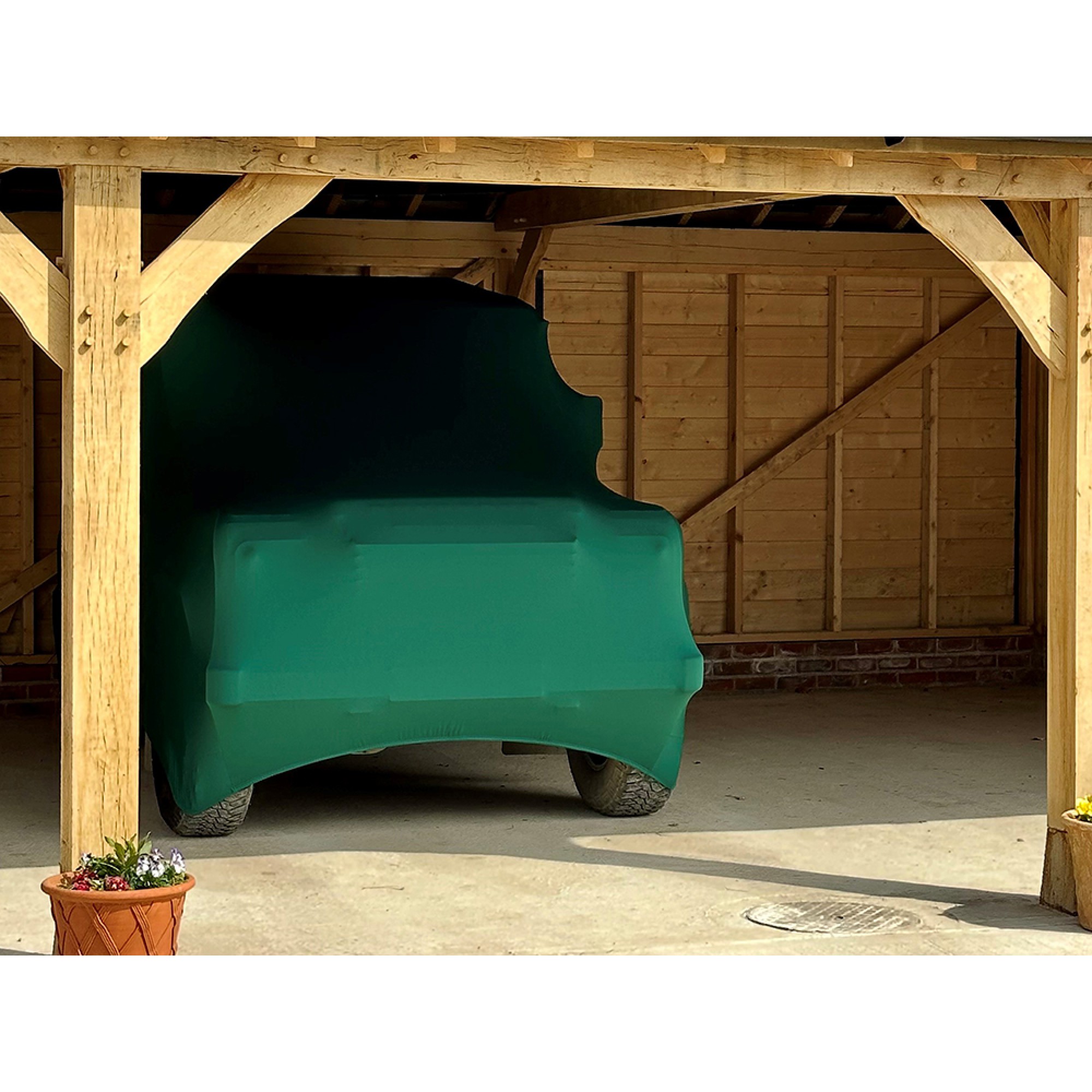 Super Soft Stretch Indoor Car Cover Green