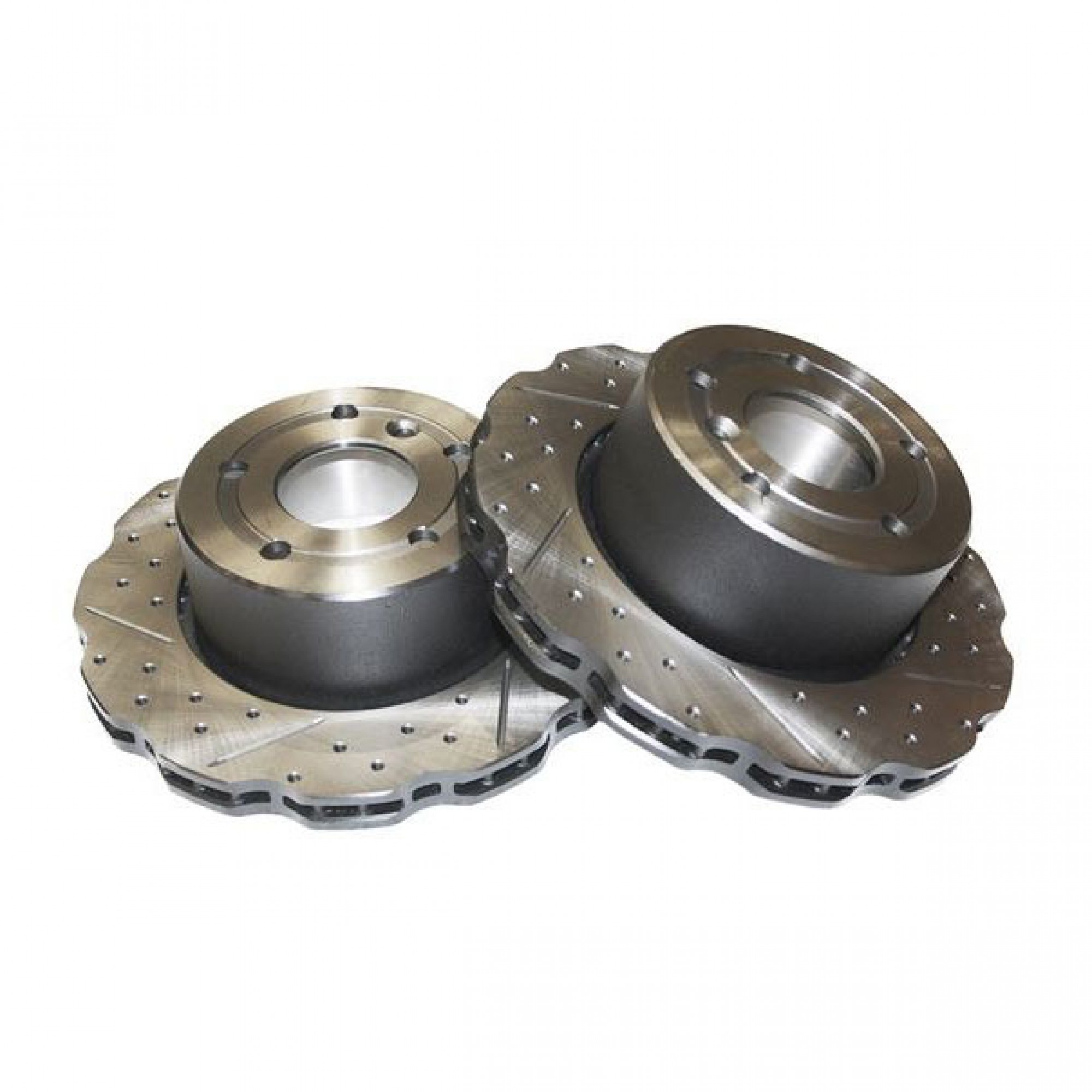 SDB000380WCDG - Terrafirma Wavy Brake Discs X2 Vented Drilled & Grooved Front