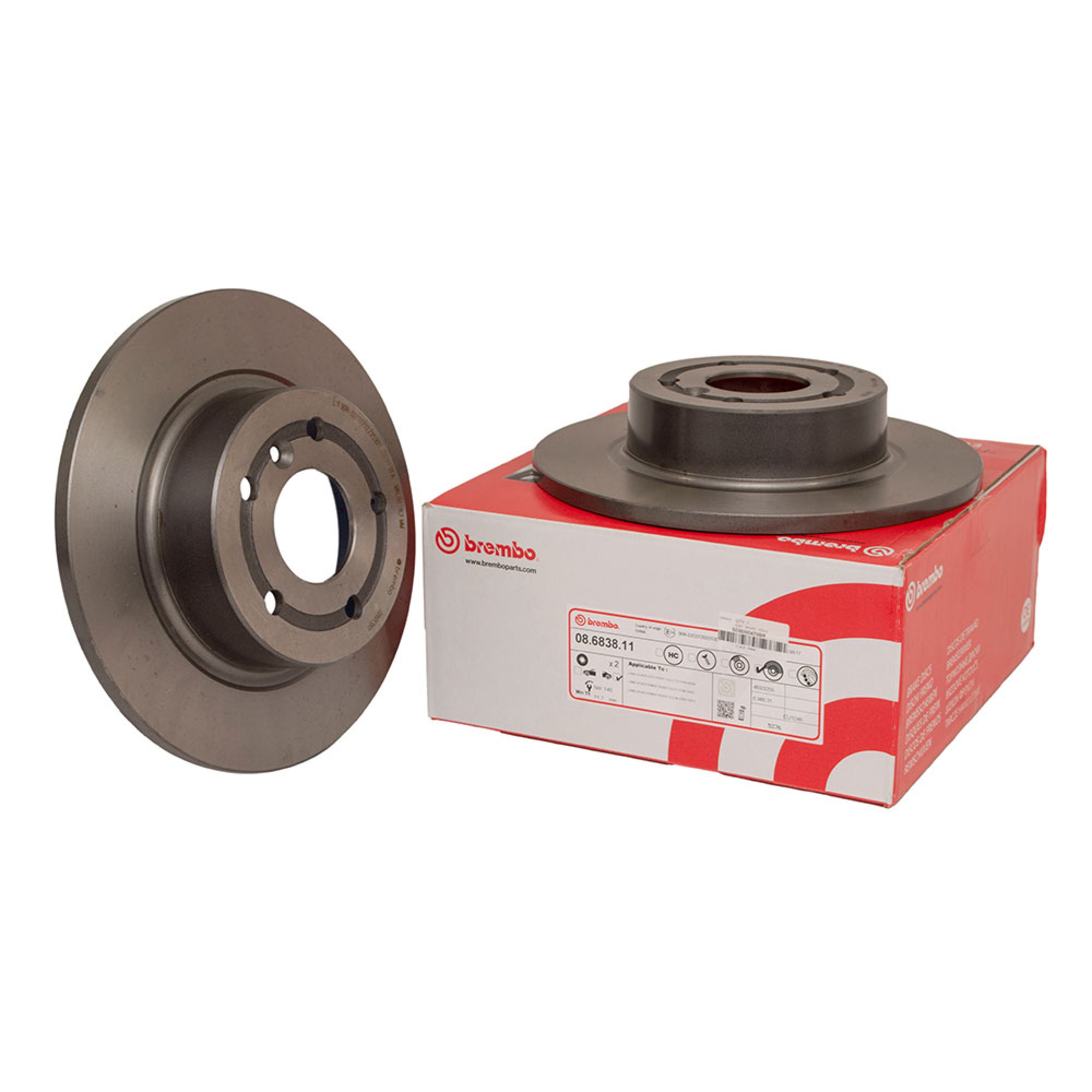 SDB000470BR - Brembo Brake Disc Solid Rear