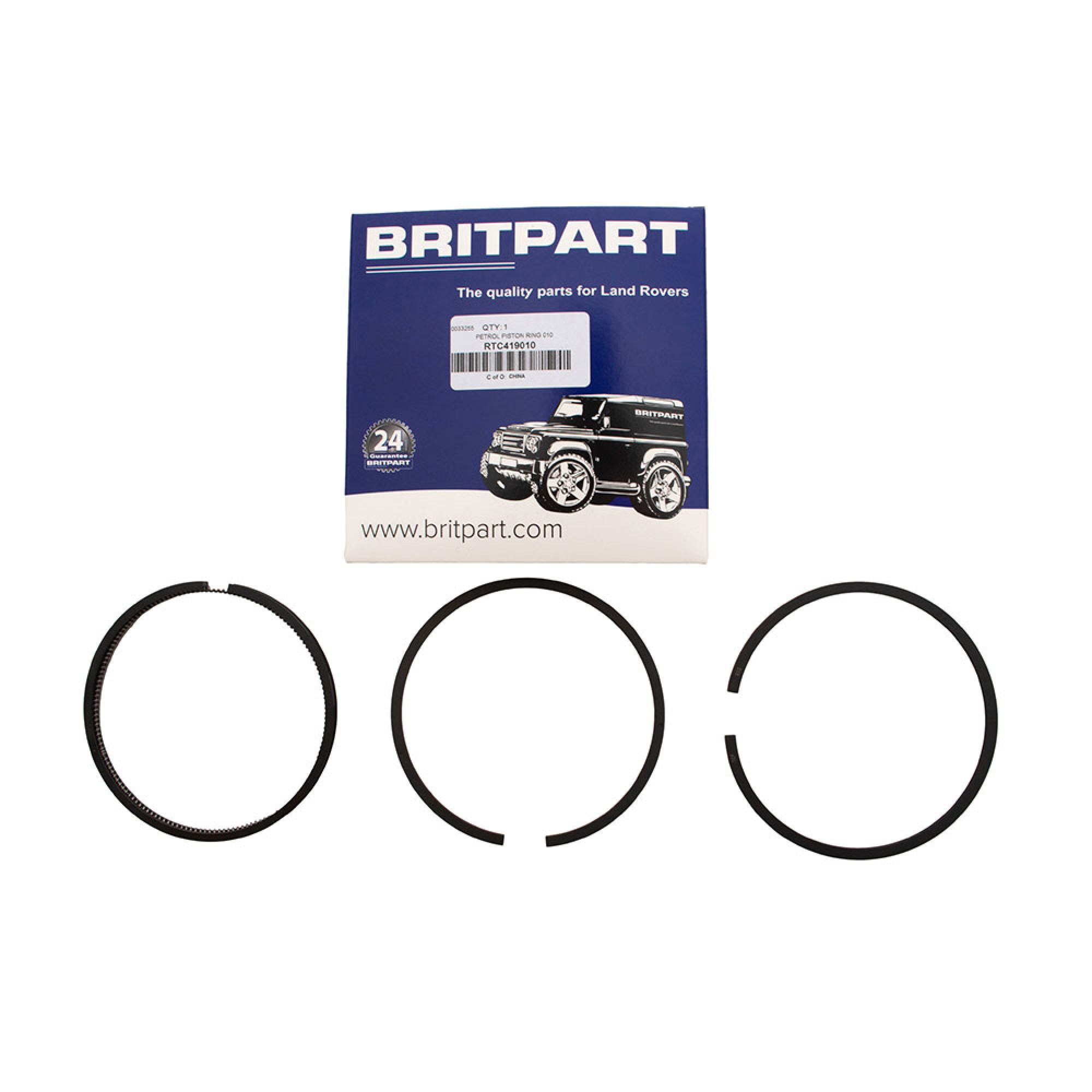 RTC419010 - Piston Ring Set (Per Piston) 2.25/2.5 Petrol .010 Oversize