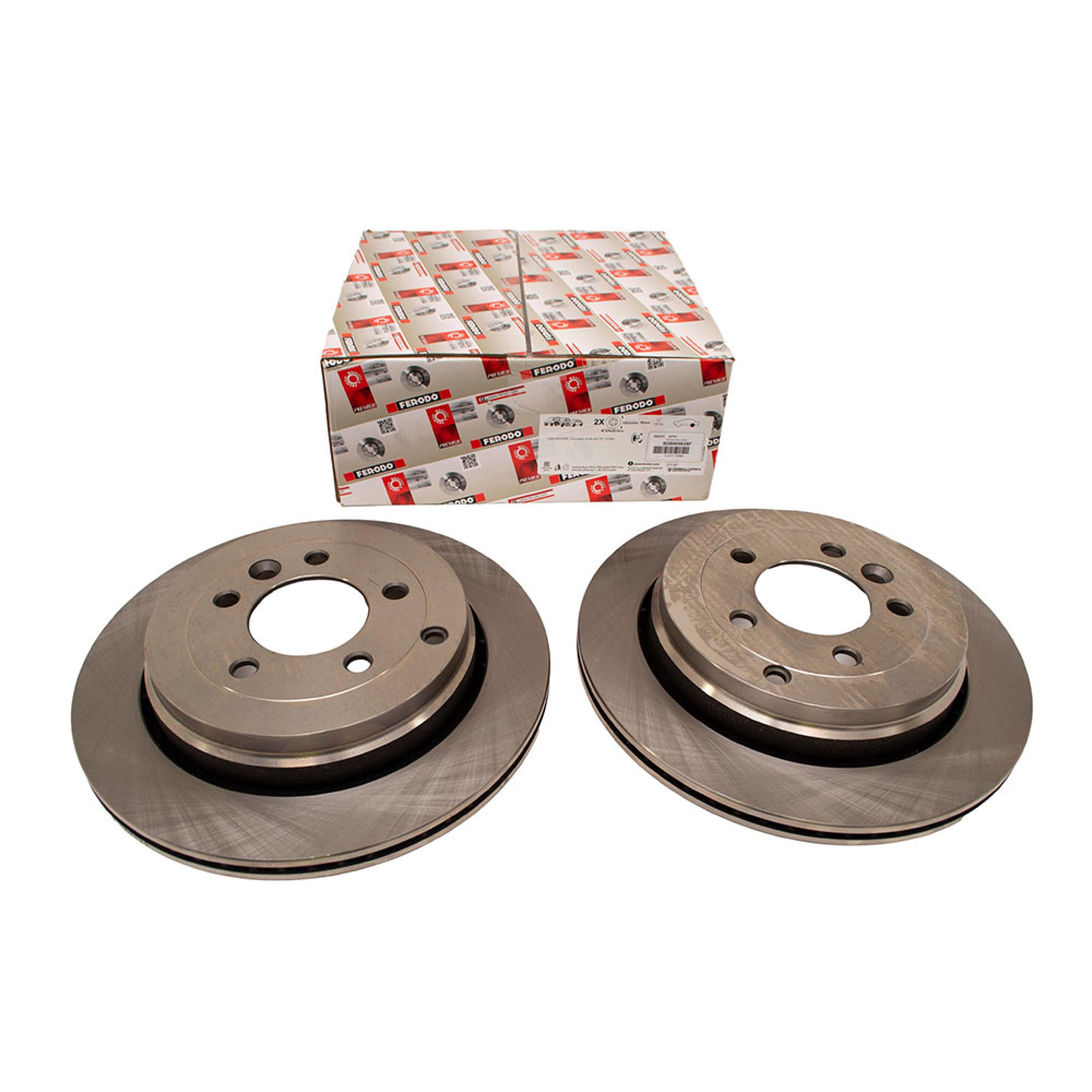 SDB000636F - Ferodo Brake Discs (Pair) Rear Discovery 3 Range Rover Sport V6 Only