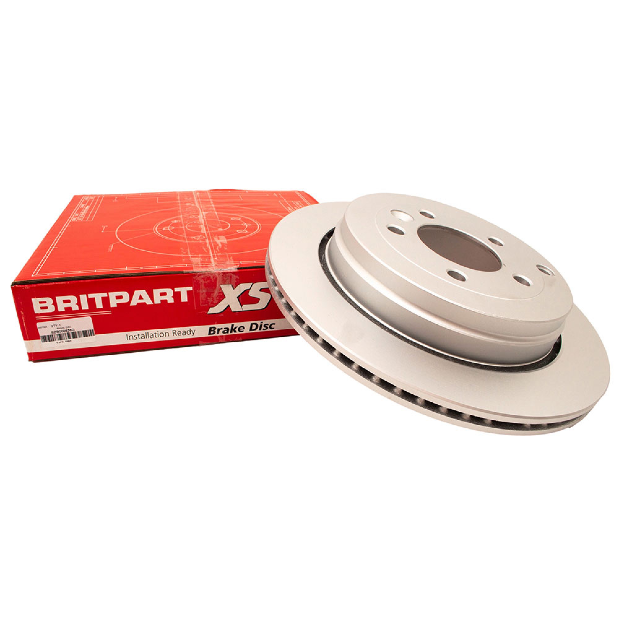 SDB000636G - Britpart Xs Brake Disc Rear Discovery 3 & Range Rover Sport TDV6 Only