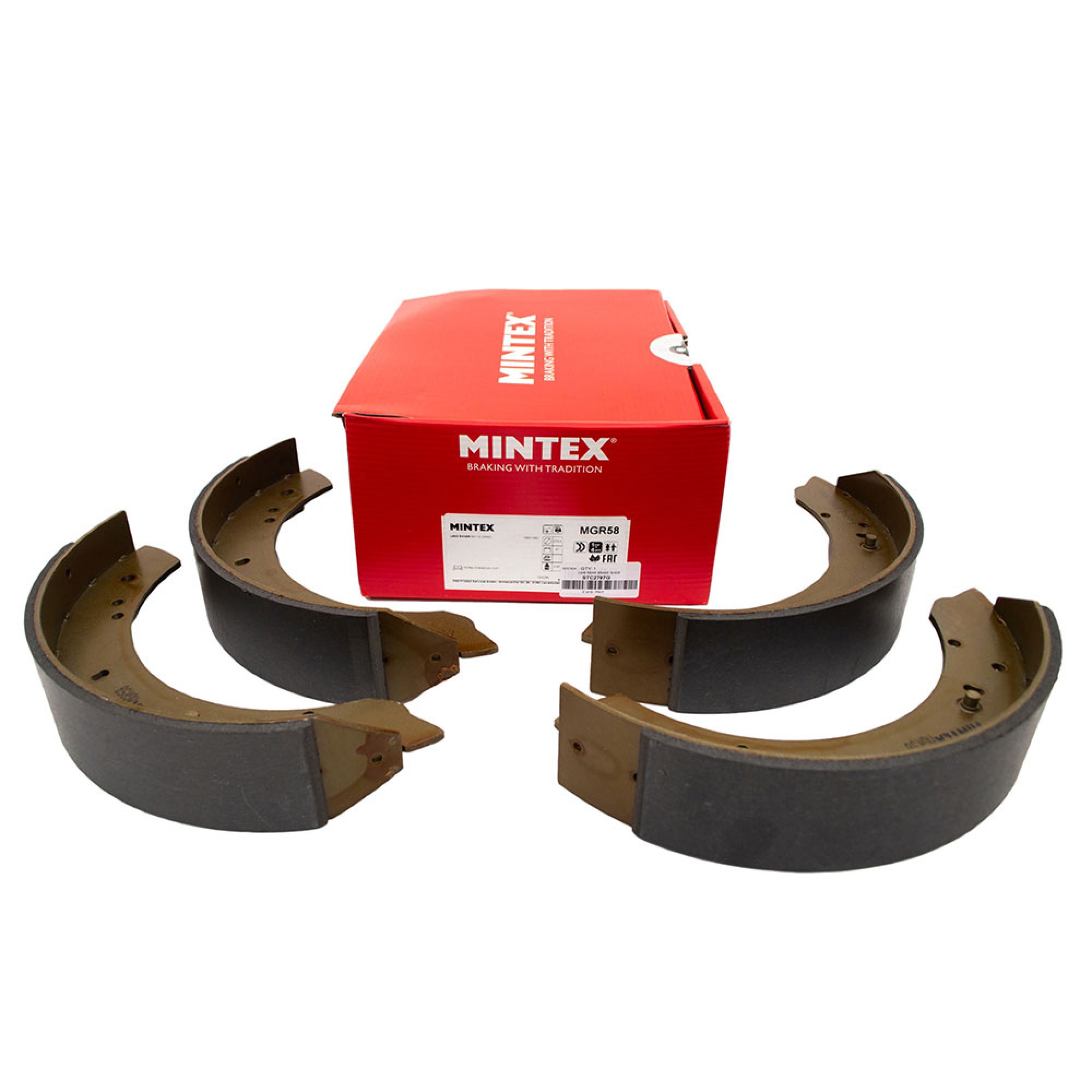 STC2797G - Trw/Mintex Brake Shoes Rear LWB Axle Set up to 1994 & 101 Forward Control