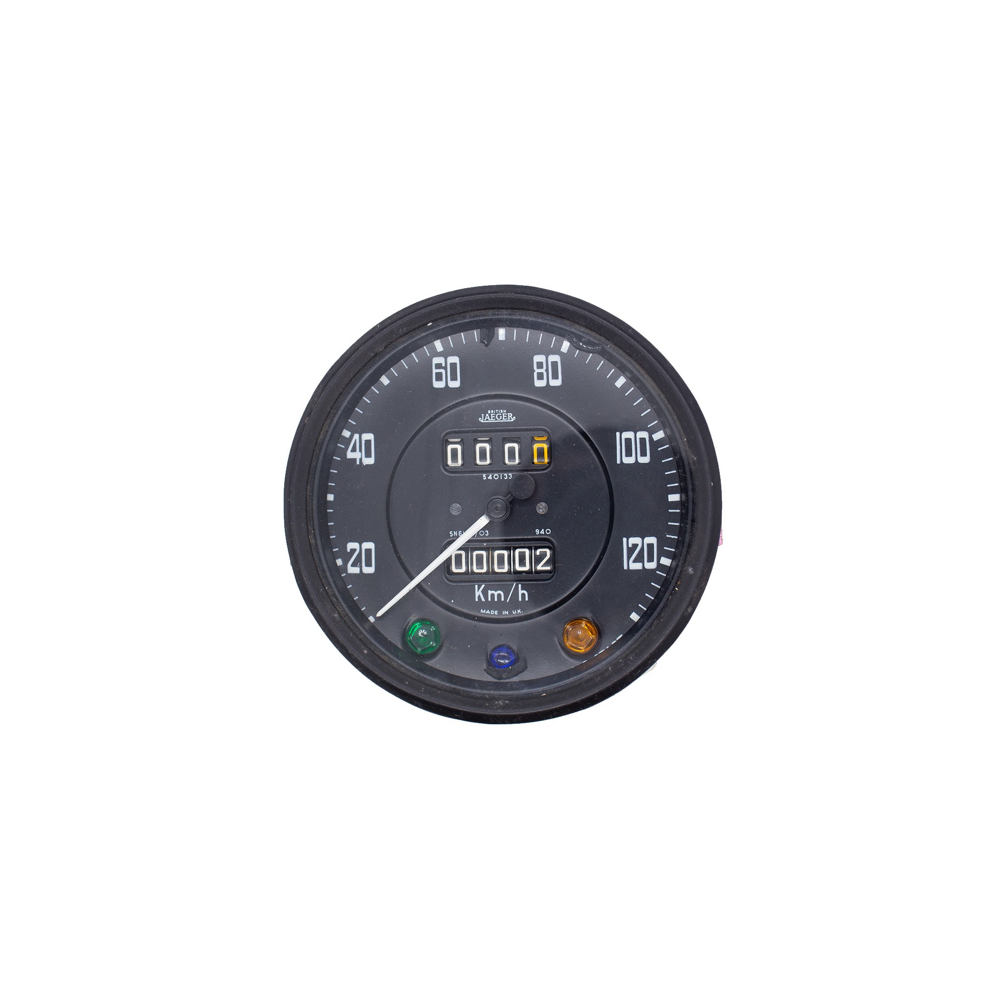 540133 - Speedometer 1966-71 600 x 16 Tyres