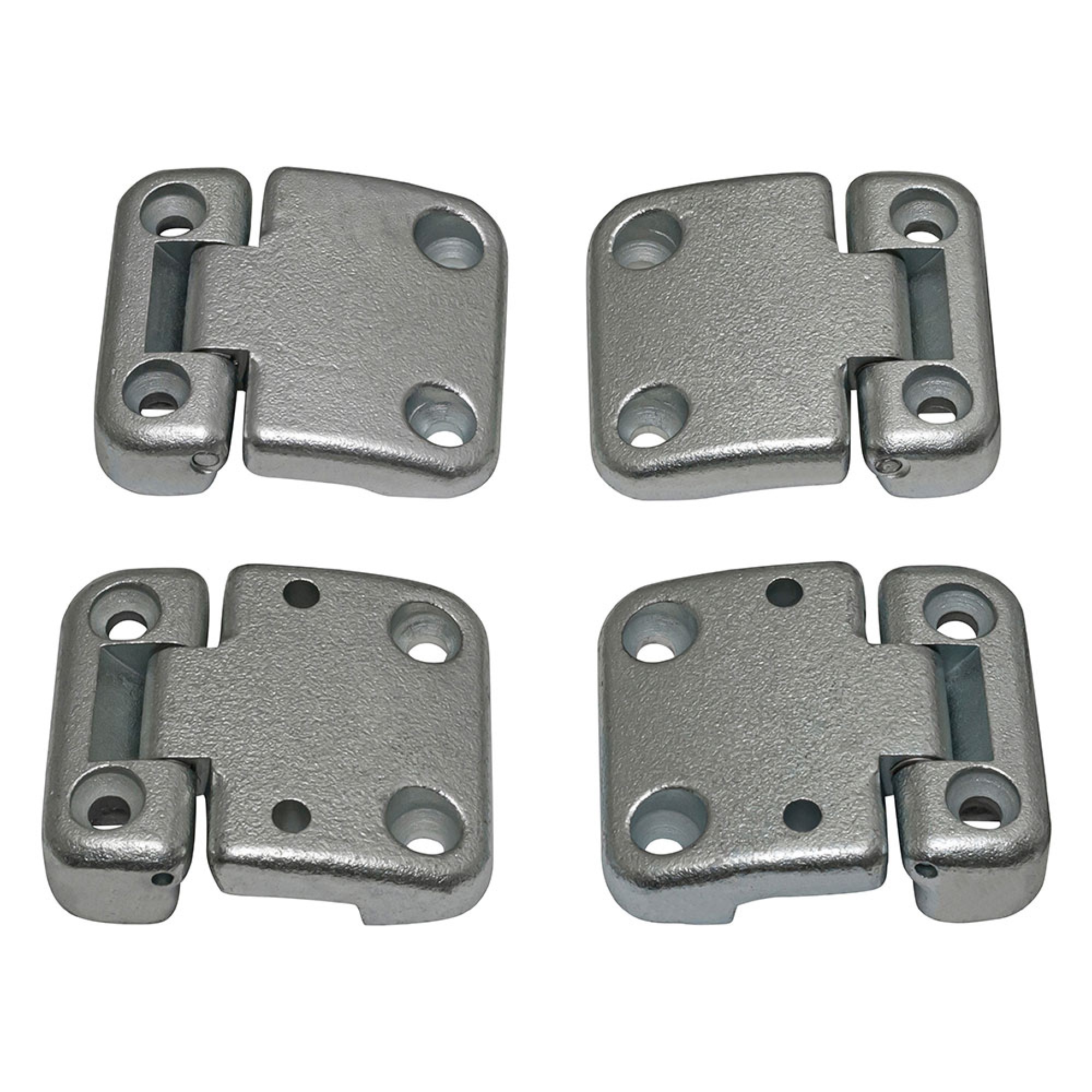 Hinge Kit Zinc Plated Inc Fixings Defender 90/110 Front