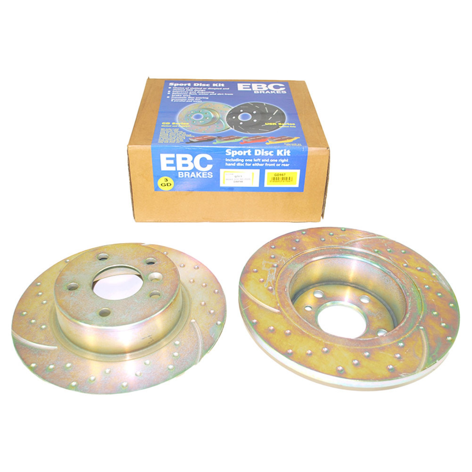 DA4148 - Ebc Drilled and Grooved Rear Disks Discovery 2 (Pair)