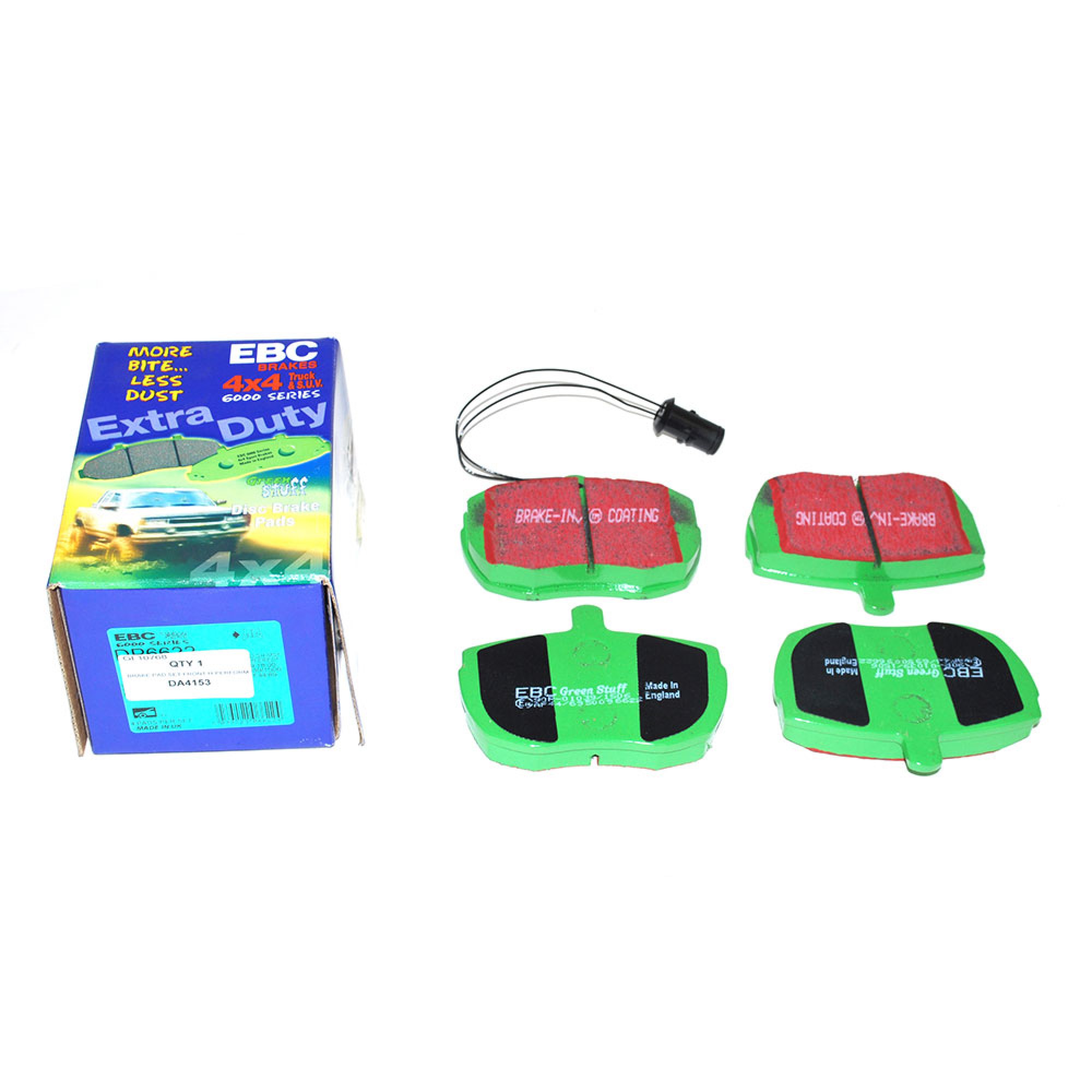 DA4153 - Front Brake Pads Green Stuff for Defender upto 1986