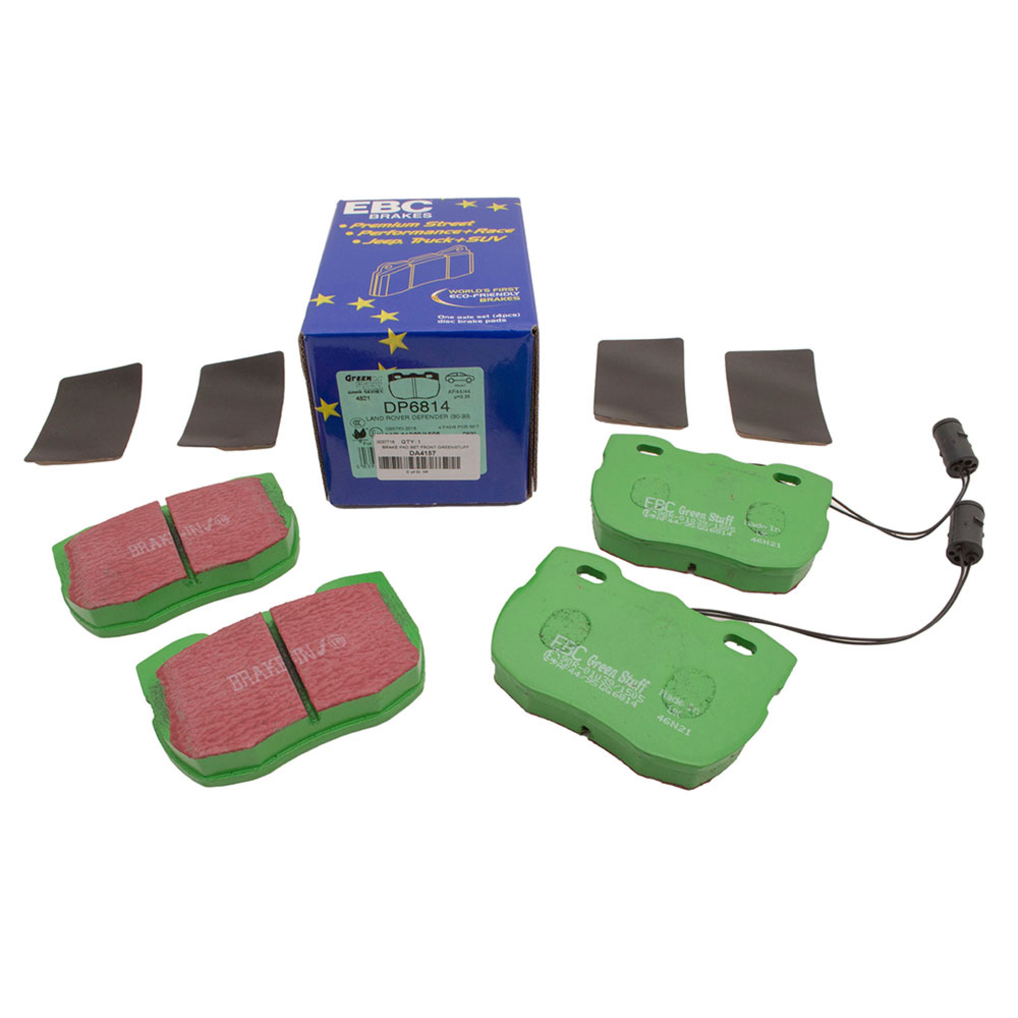 DA4157 - Brake Pad Set Front H-perform Discovery 1993 on Non Vented and Defender 90 1986-1991 Axle Set