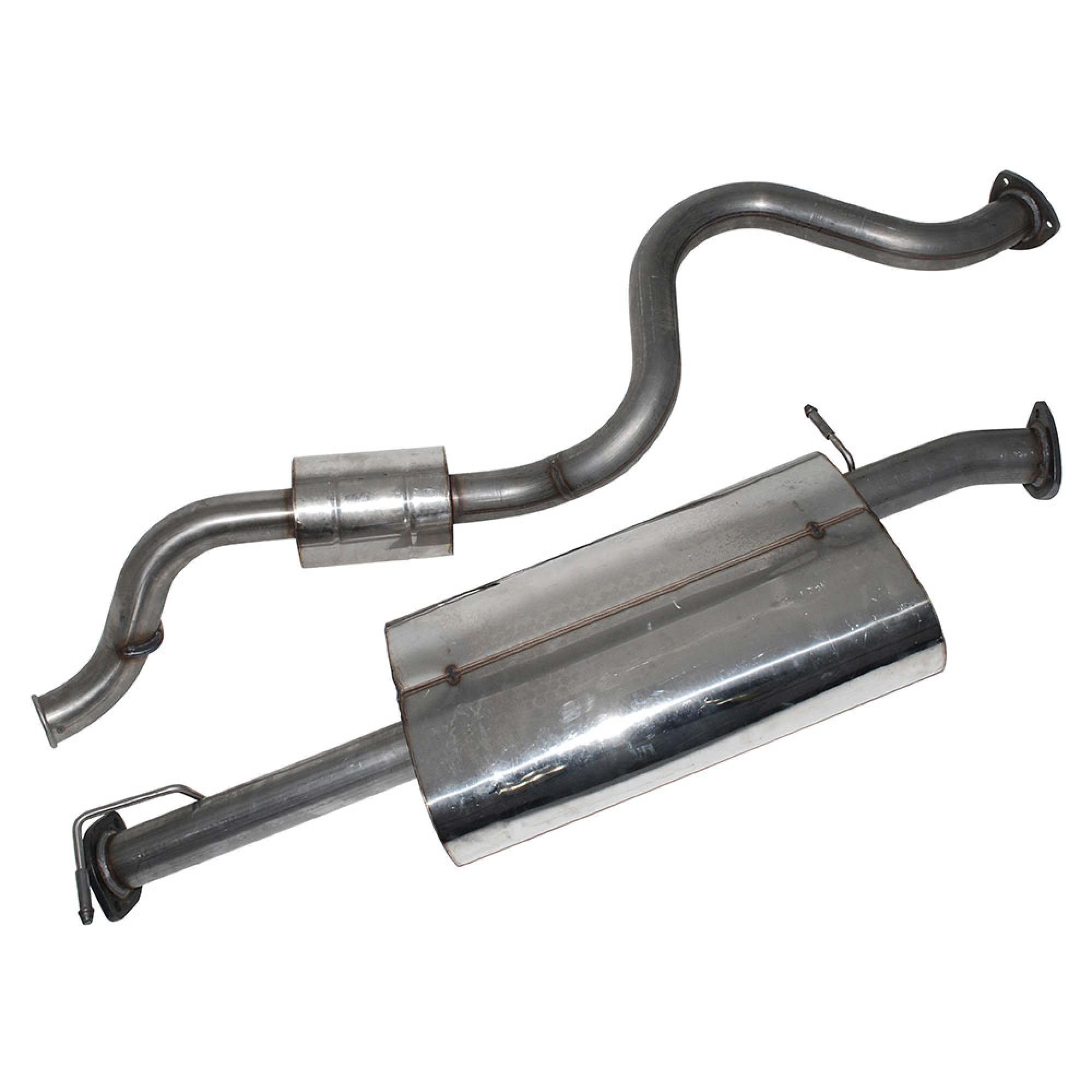 DA4244 - Defender 110 TD5 Stainless Steel Exhaust System Centre Box and Rear Silencer