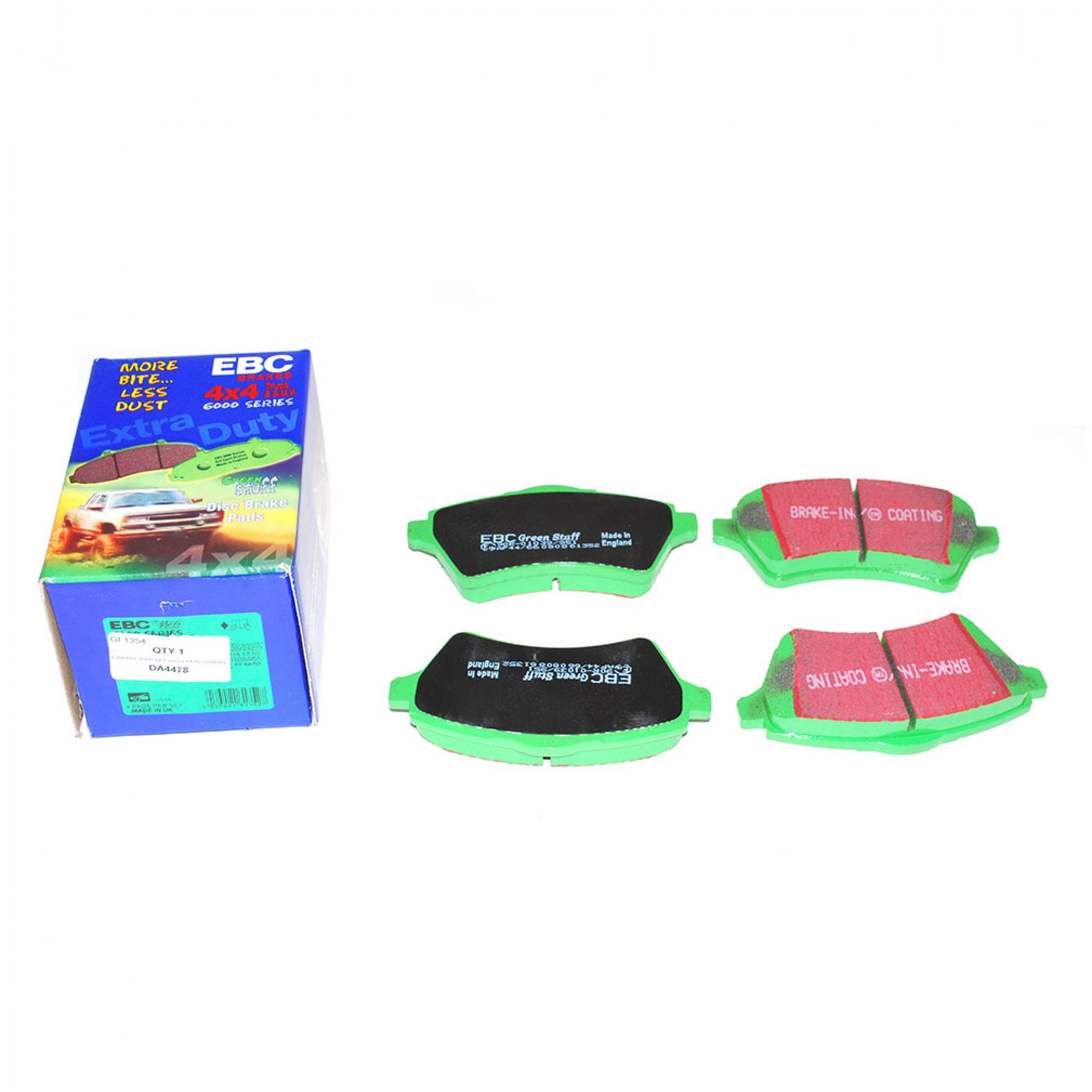 DA4478 - Green Stuff Brake Pad Set Front 2001 on Freelander 1