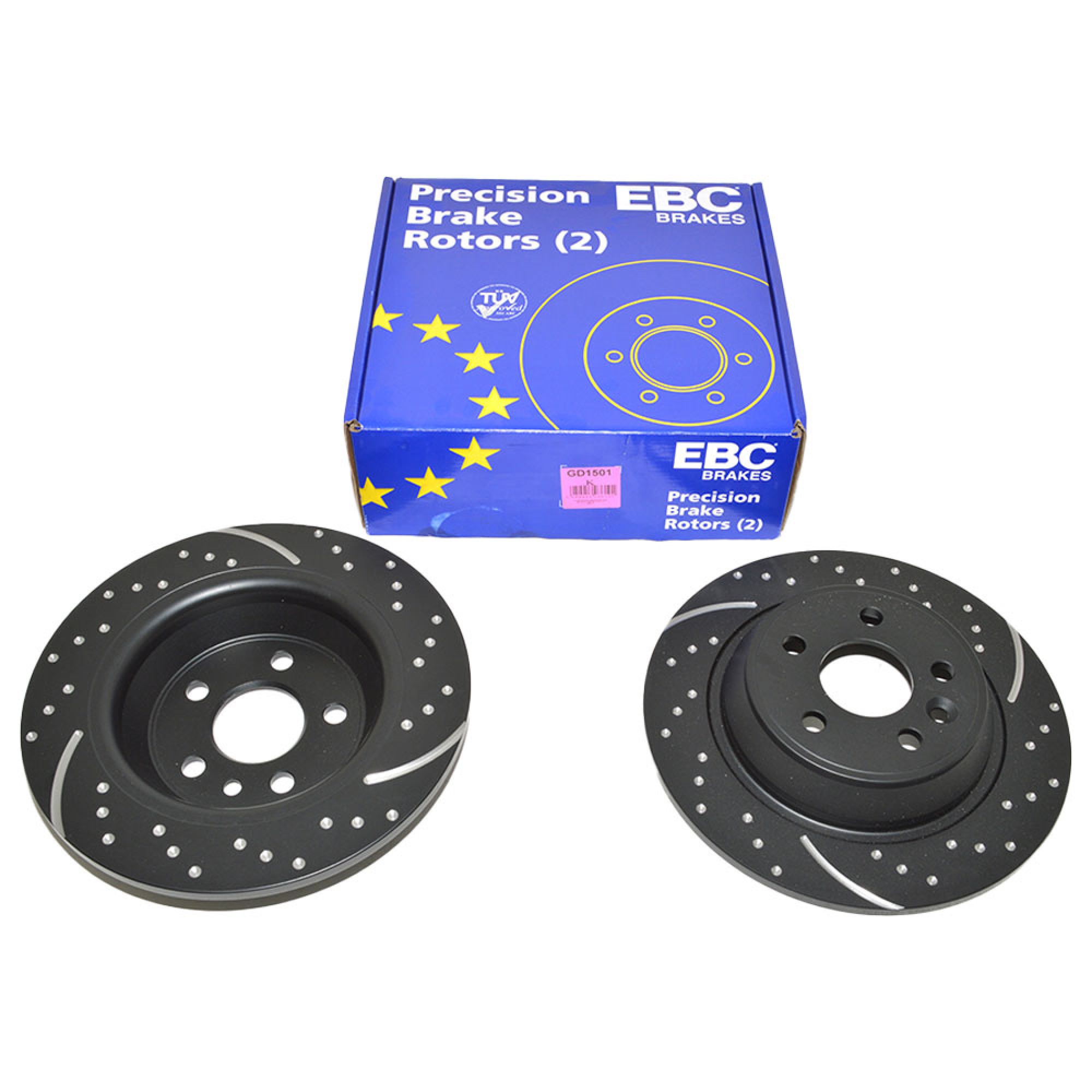 DA4554 - Rear Ebc Performance Brake Disc (Pair) for Evoque