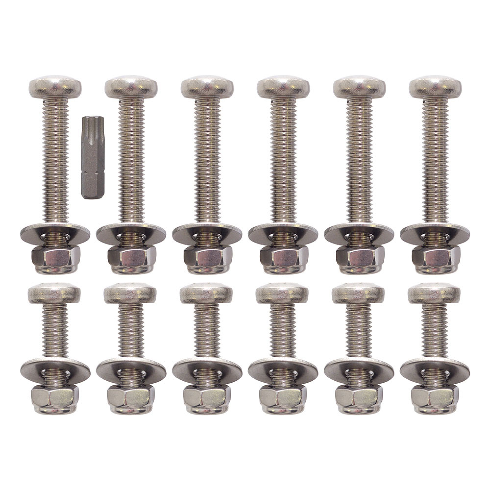 DA1134P - 90/110 Puma Rear Safari Door Bolt Kit Stainless Steel