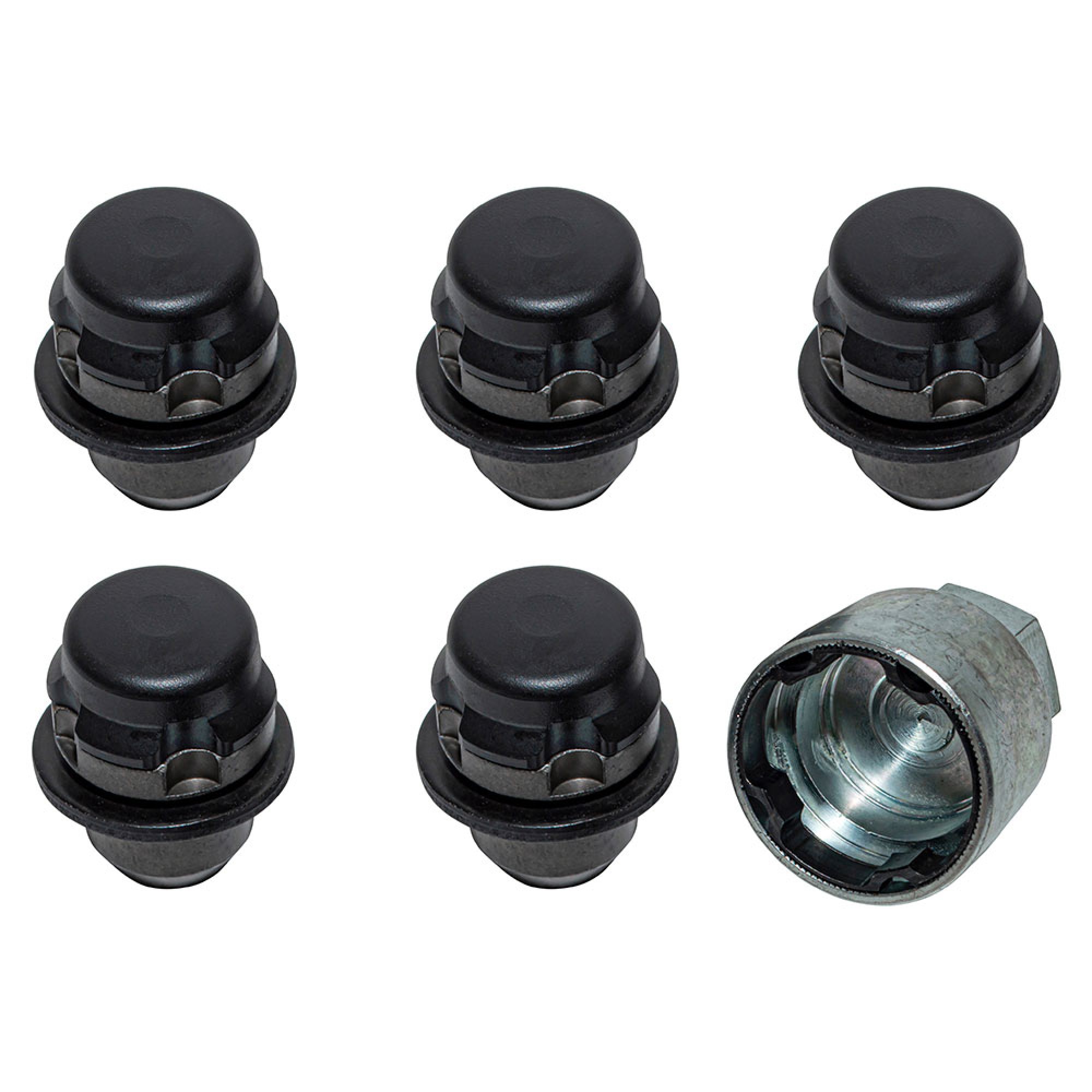DA3428 - OEM Locking Wheel Nut Kit Satin Black