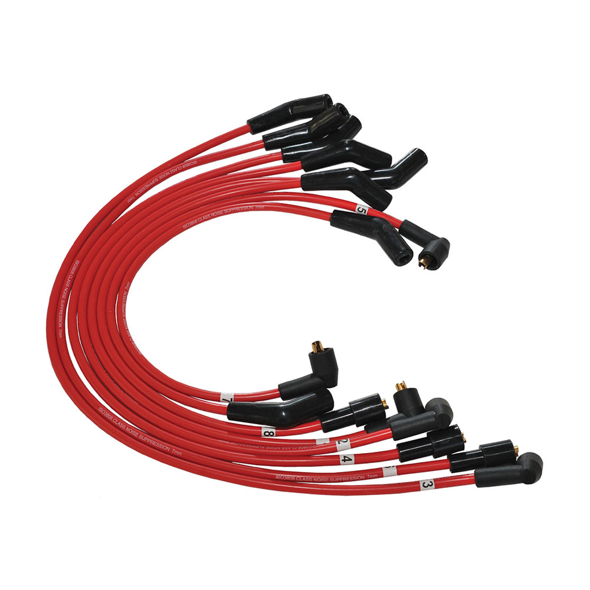 Red Silicone V8 Ignition Lead Set 8mm P38 upto 1999 and 90 4.0 - DA4102RED