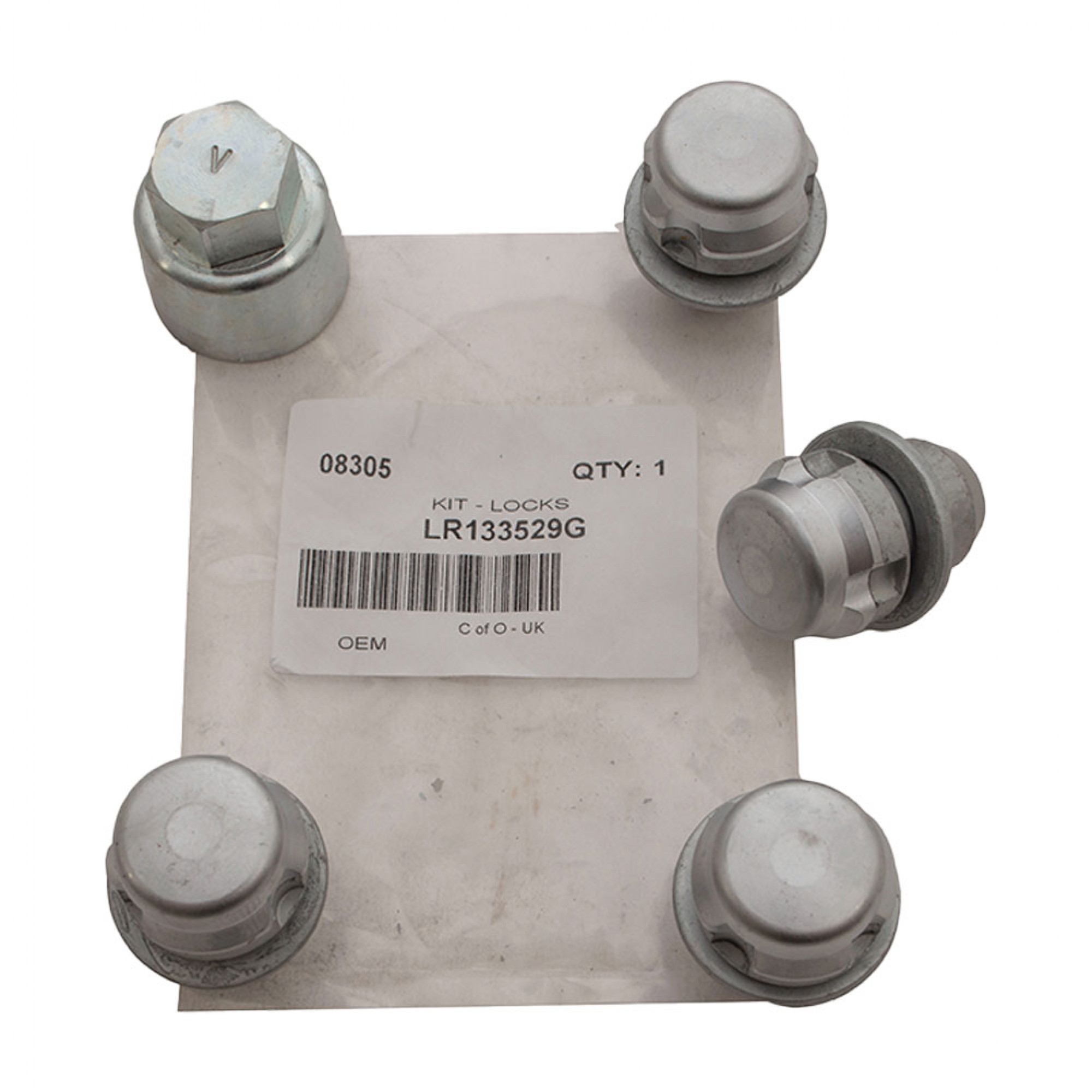 LR133529G - OEM Locking Wheel Nut Set Of 5