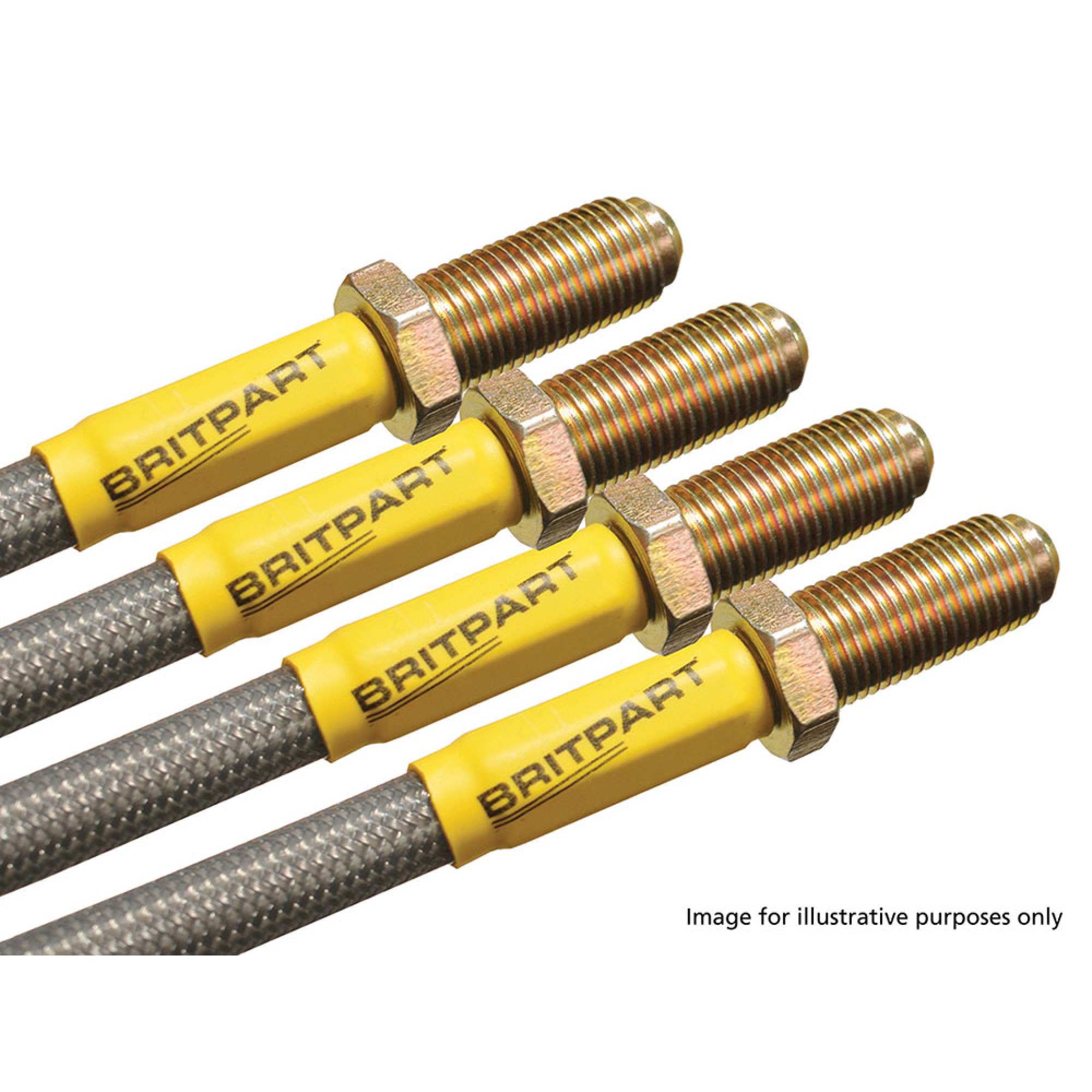 DA240340S - Stainless Brake Hose Kit + 40