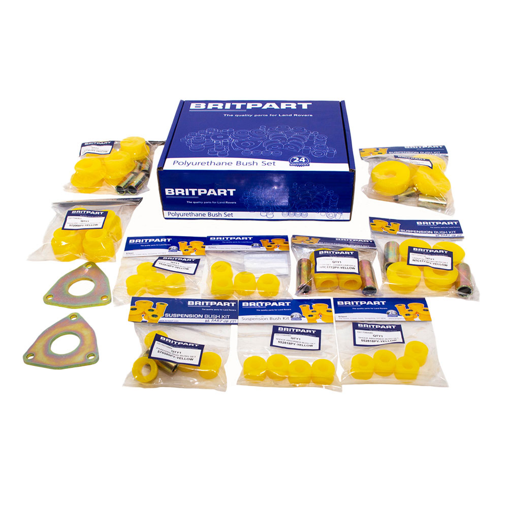 DC7005 - Britpart Yellow Polyurethane Bush Kit Rc to 1986