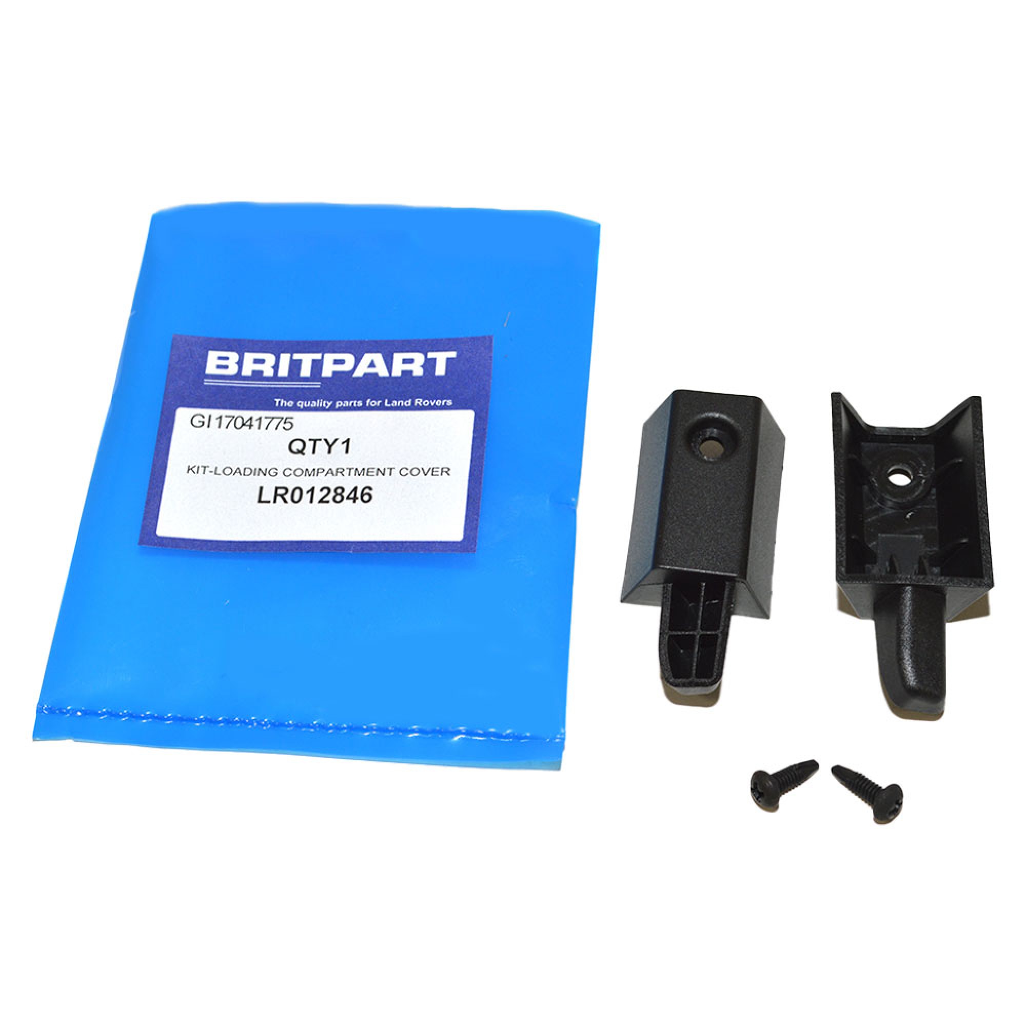 LR012846 - Bezel - Loading Compartment Cover Ebony Black Set Of 2 Pieces