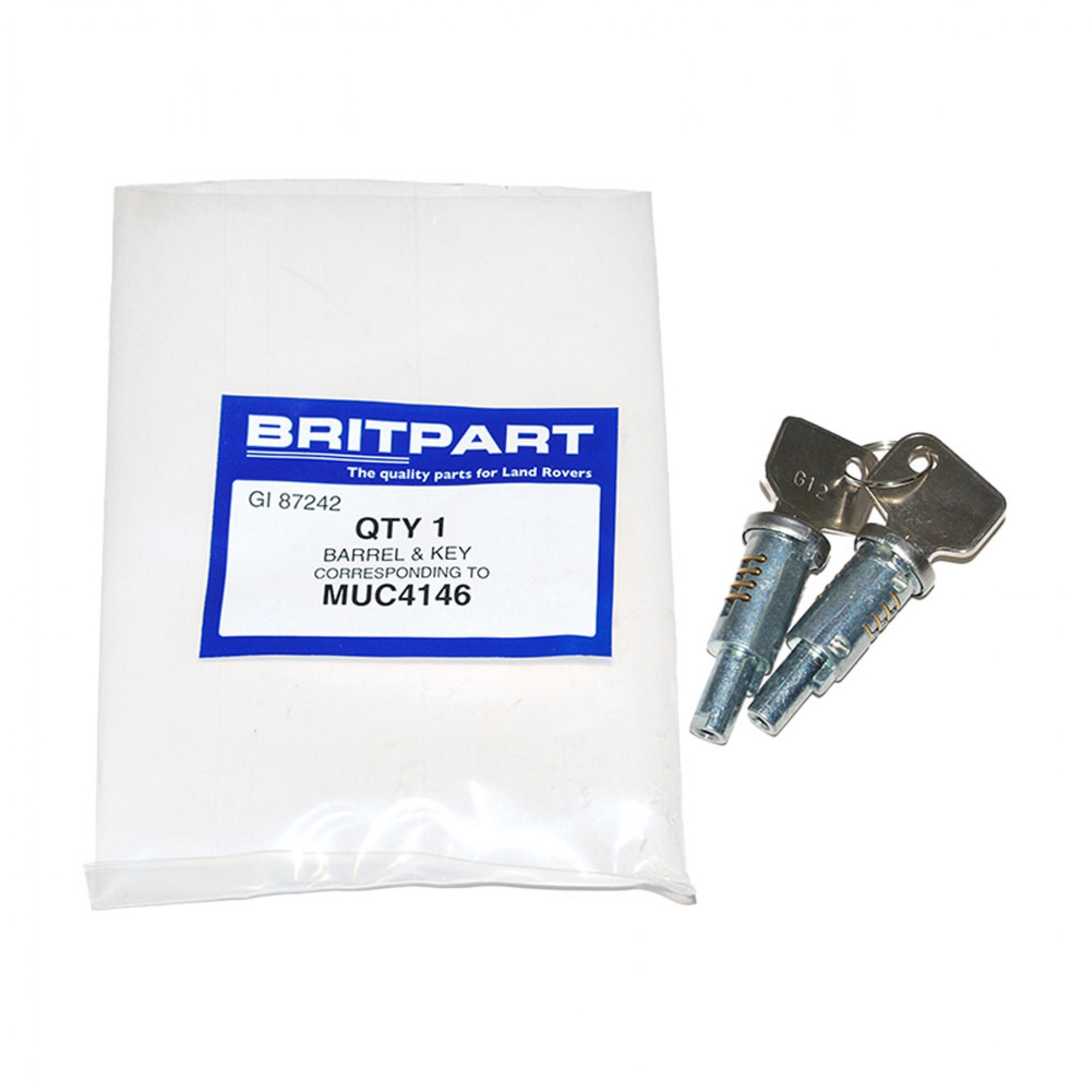 MUC4146 - Barrel and Keys Front Doors 90/110 1984-87