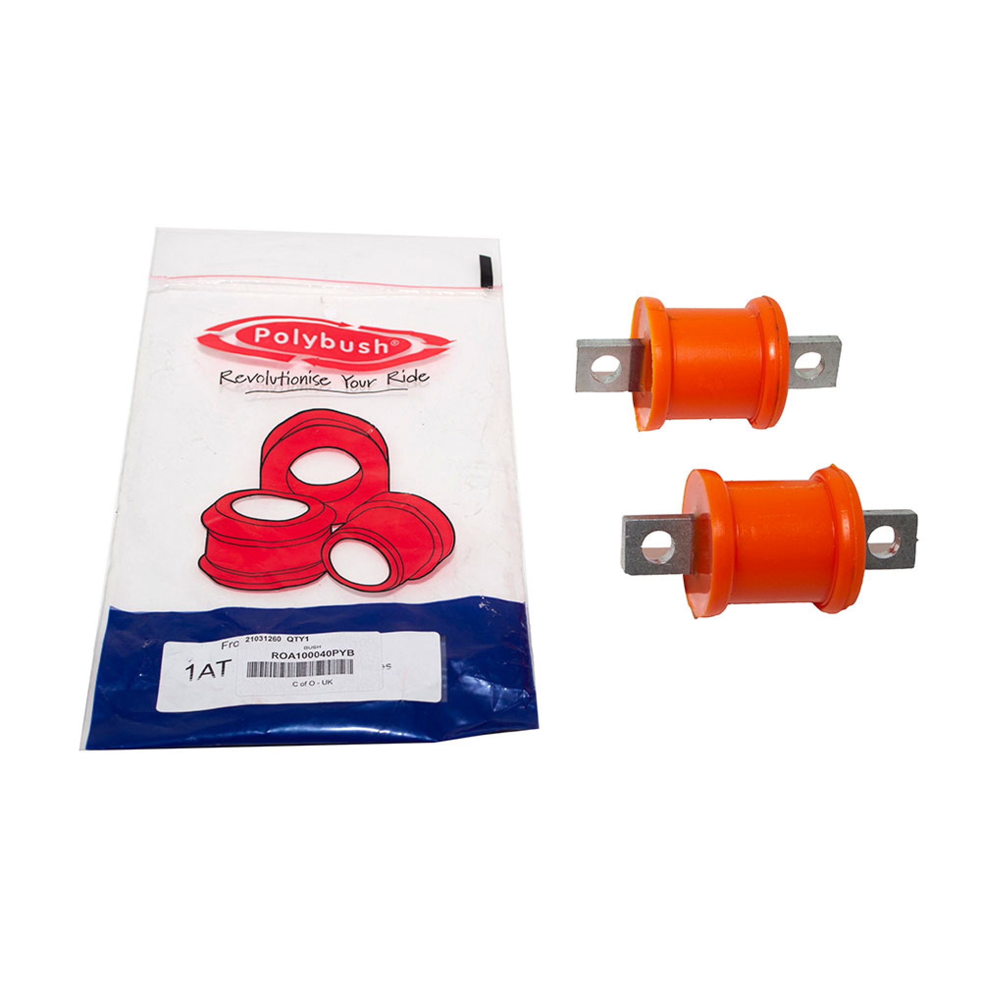 ROA100040PYB - Poly Bush Lower Front Damper Bush Discovery 2 x 2